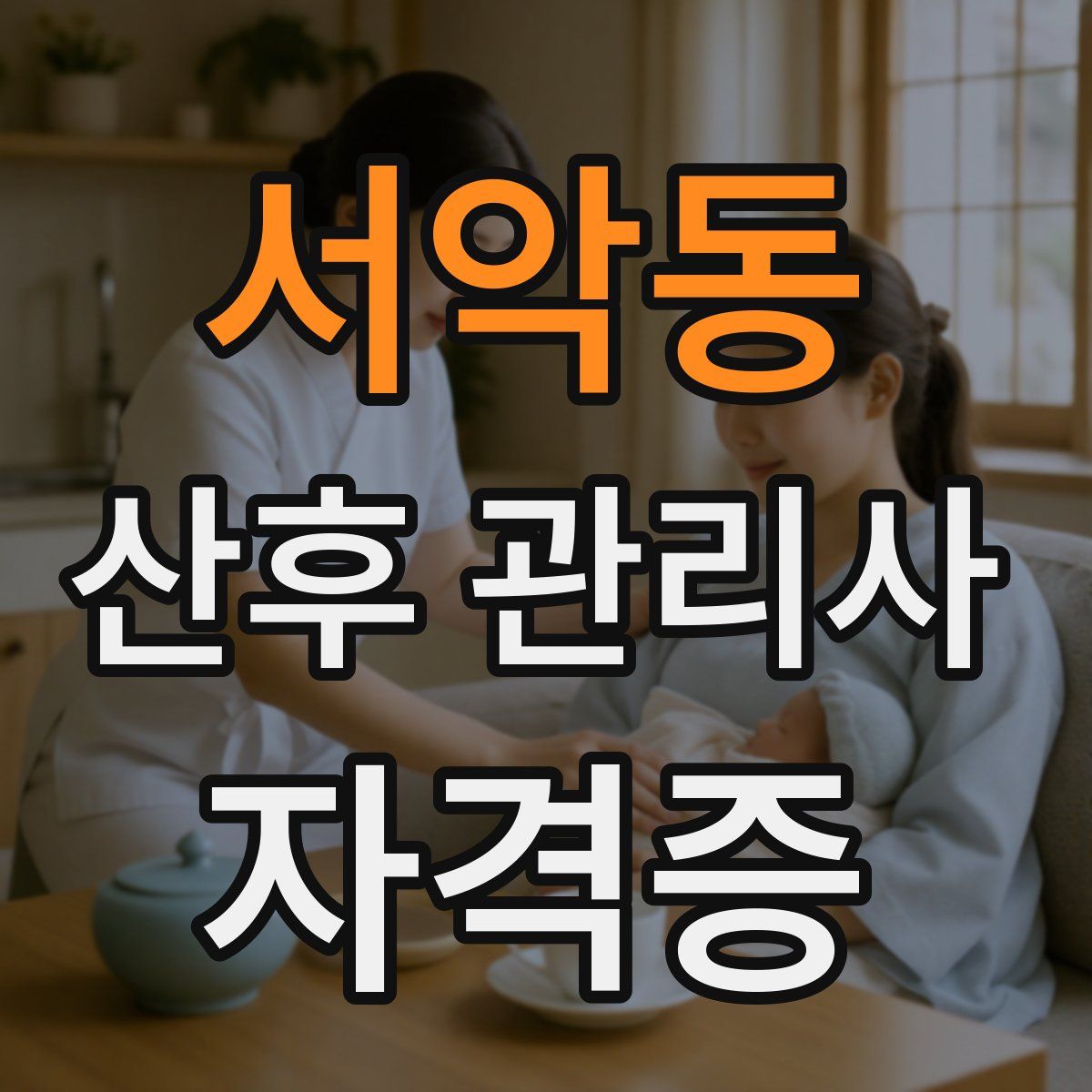 서악동 산후 관리사 자격증