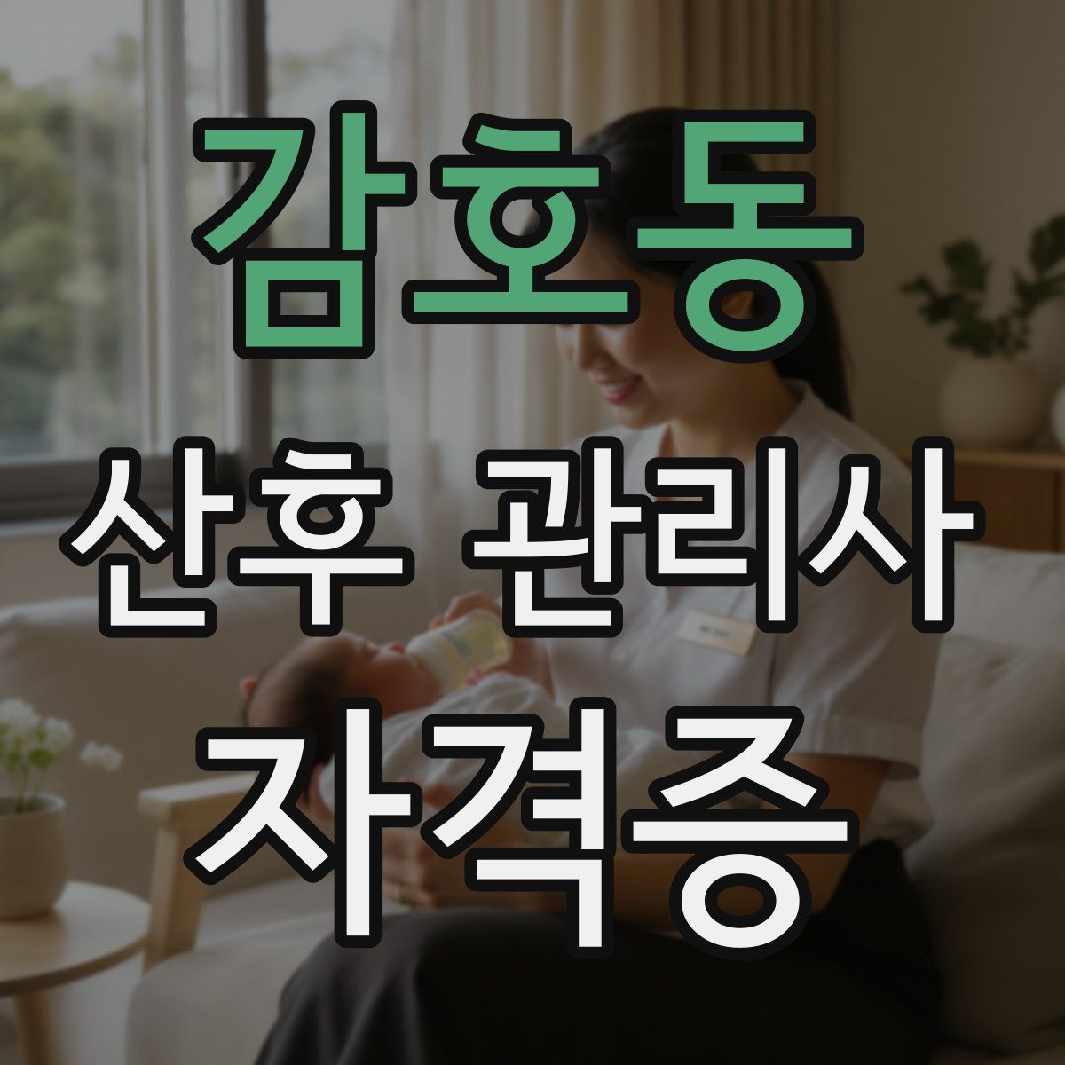 감호동 산후 관리사 자격증