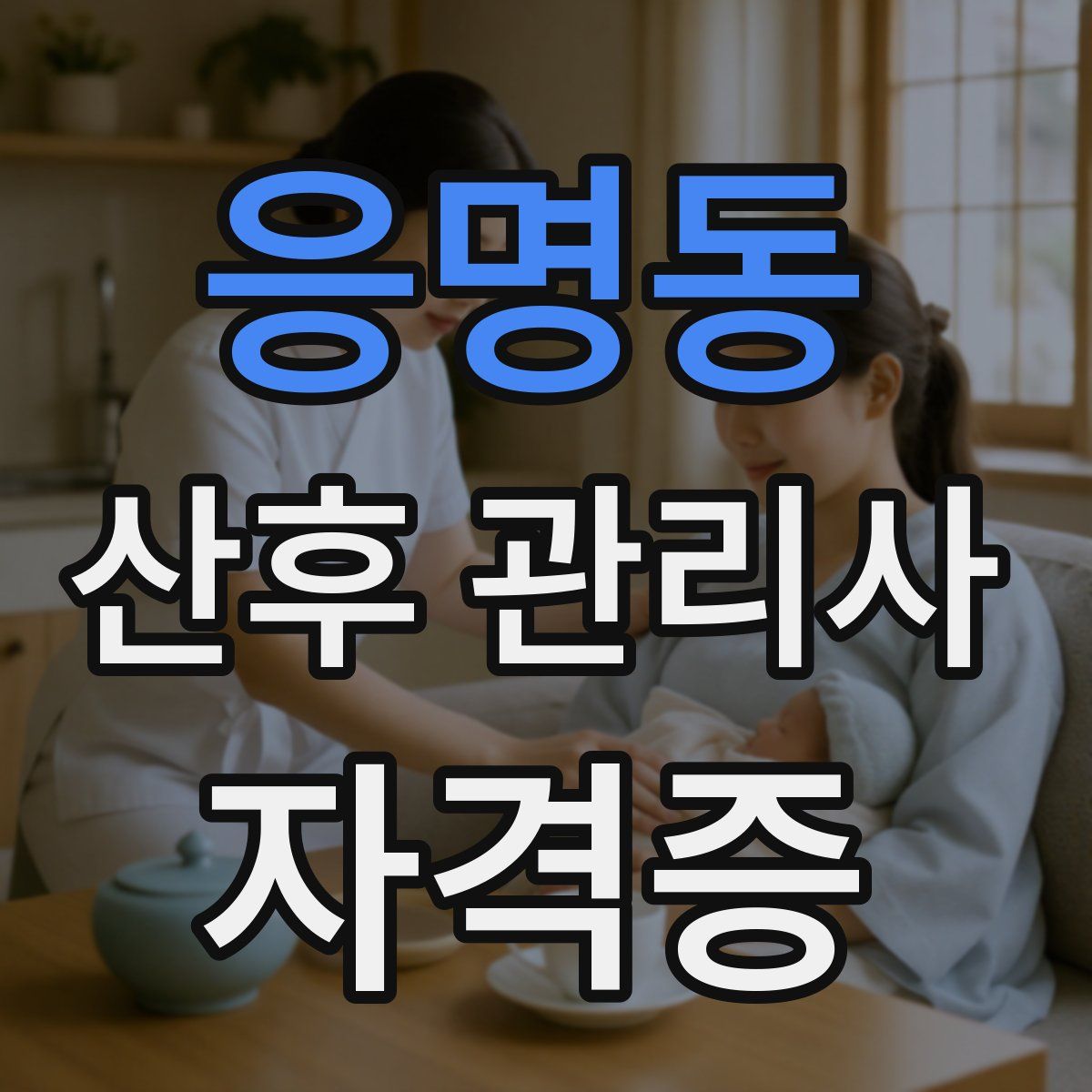 응명동 산후 관리사 자격증