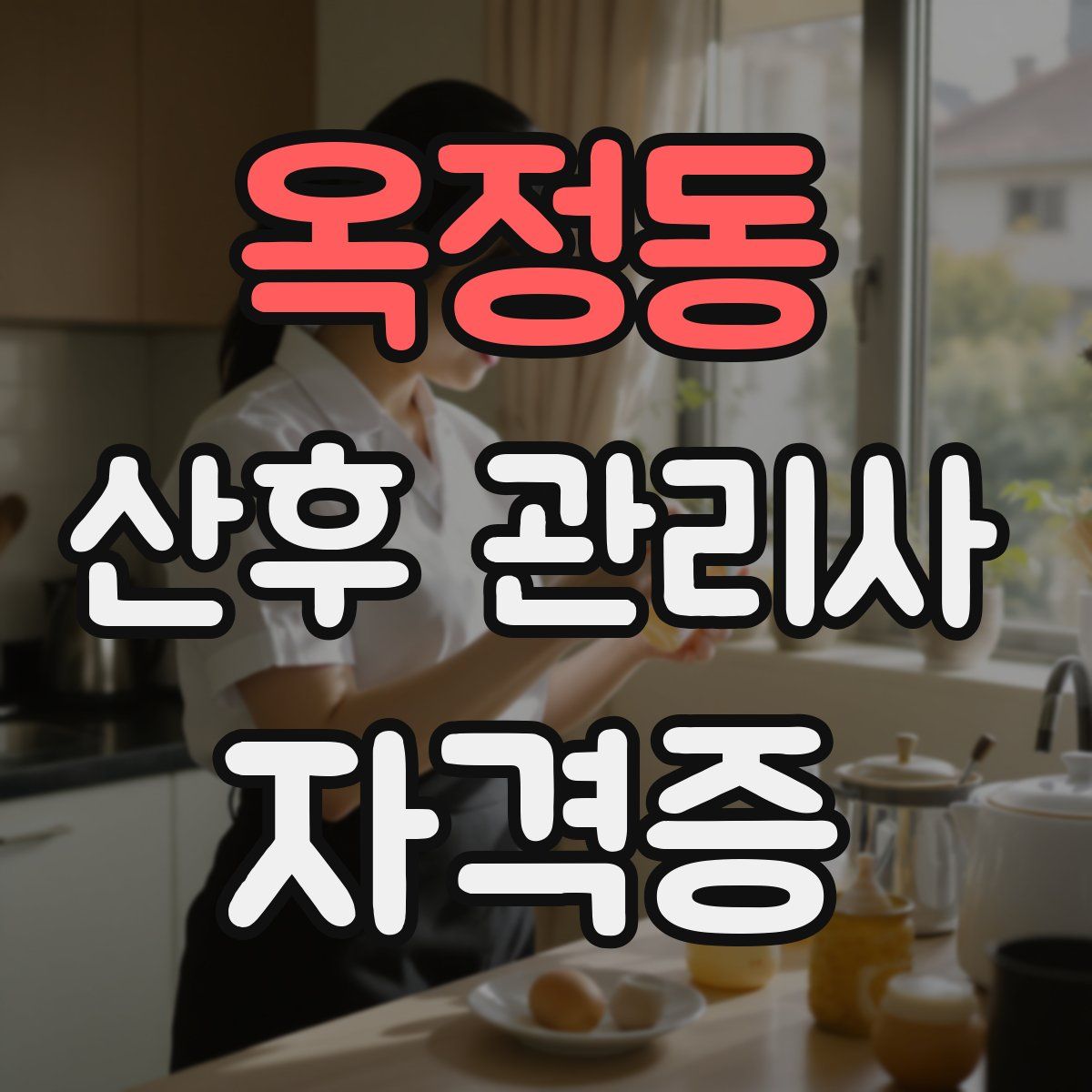 옥정동 산후 관리사 자격증