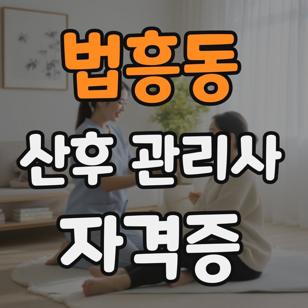 법흥동 산후 관리사 자격증 초보가 자주 하는 실수 정리
