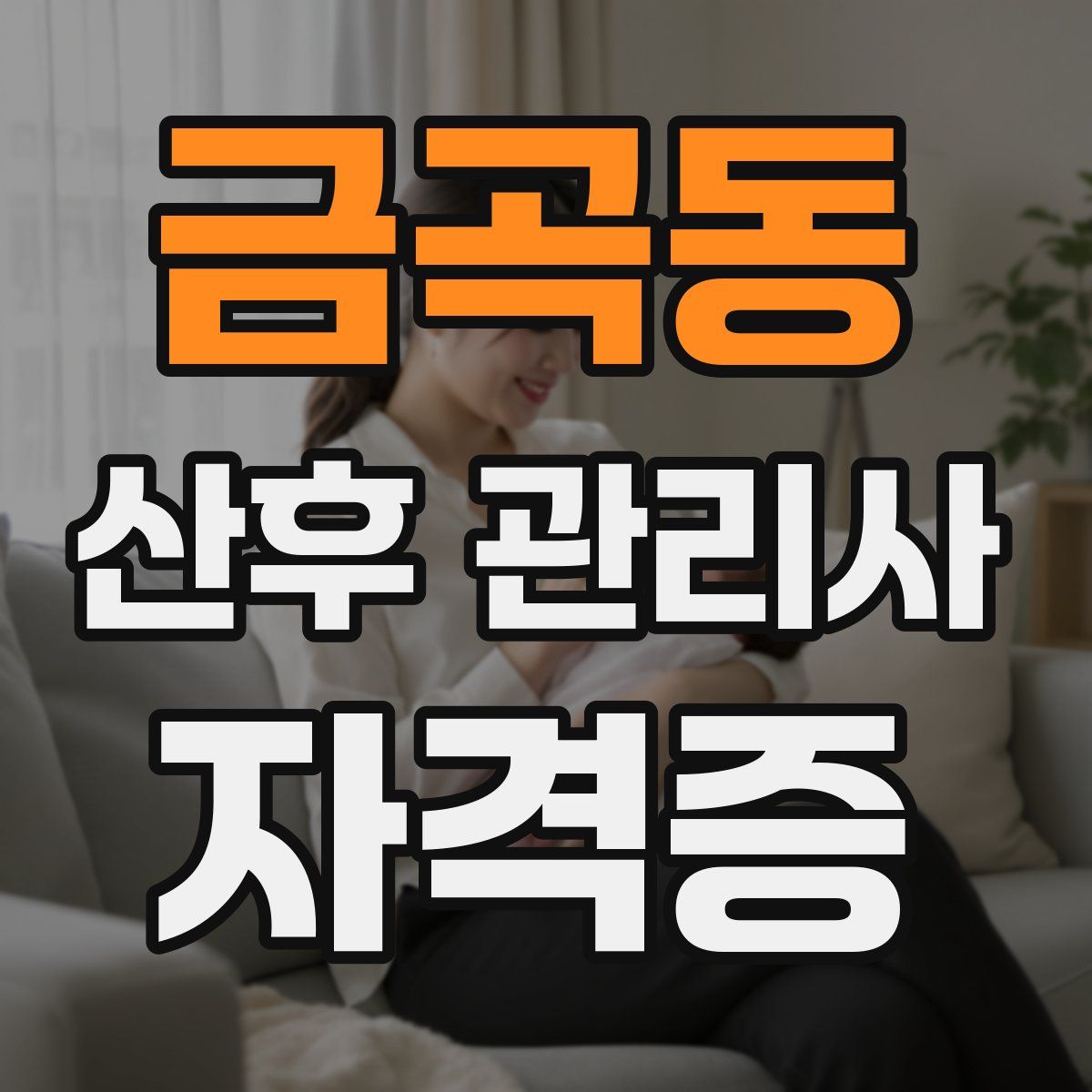 금곡동 산후 관리사 자격증