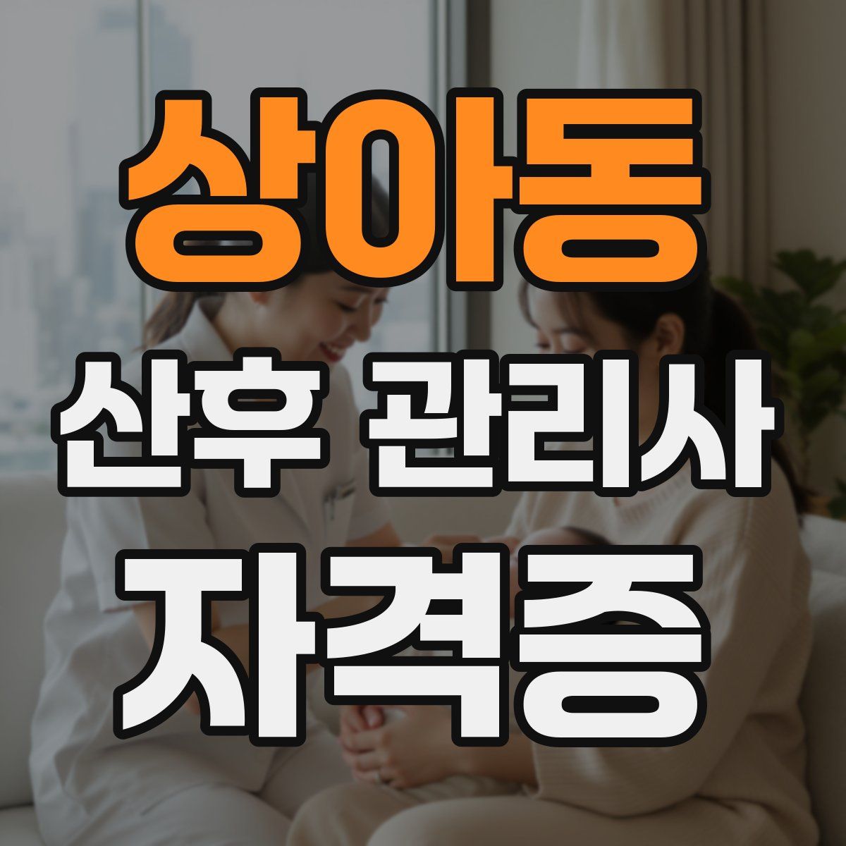 상아동 산후 관리사 자격증