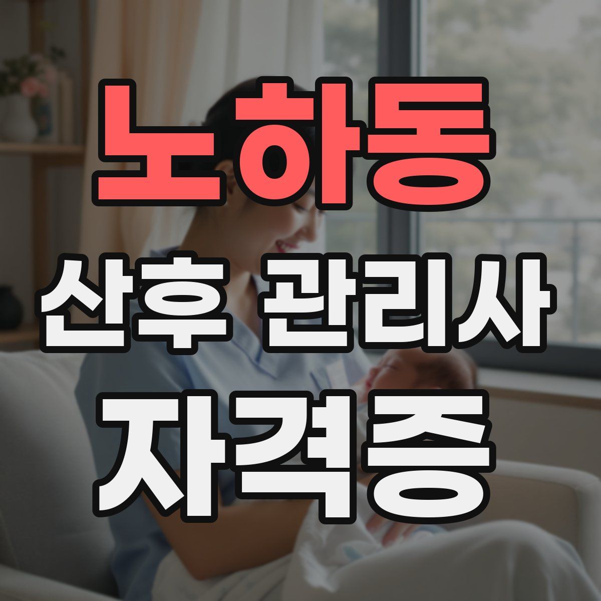 노하동 산후 관리사 자격증