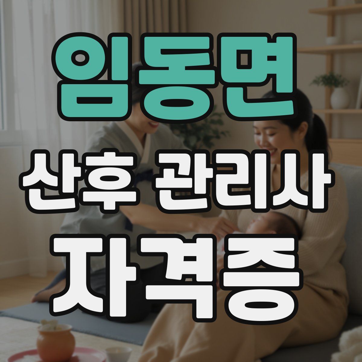 임동면 산후 관리사 자격증