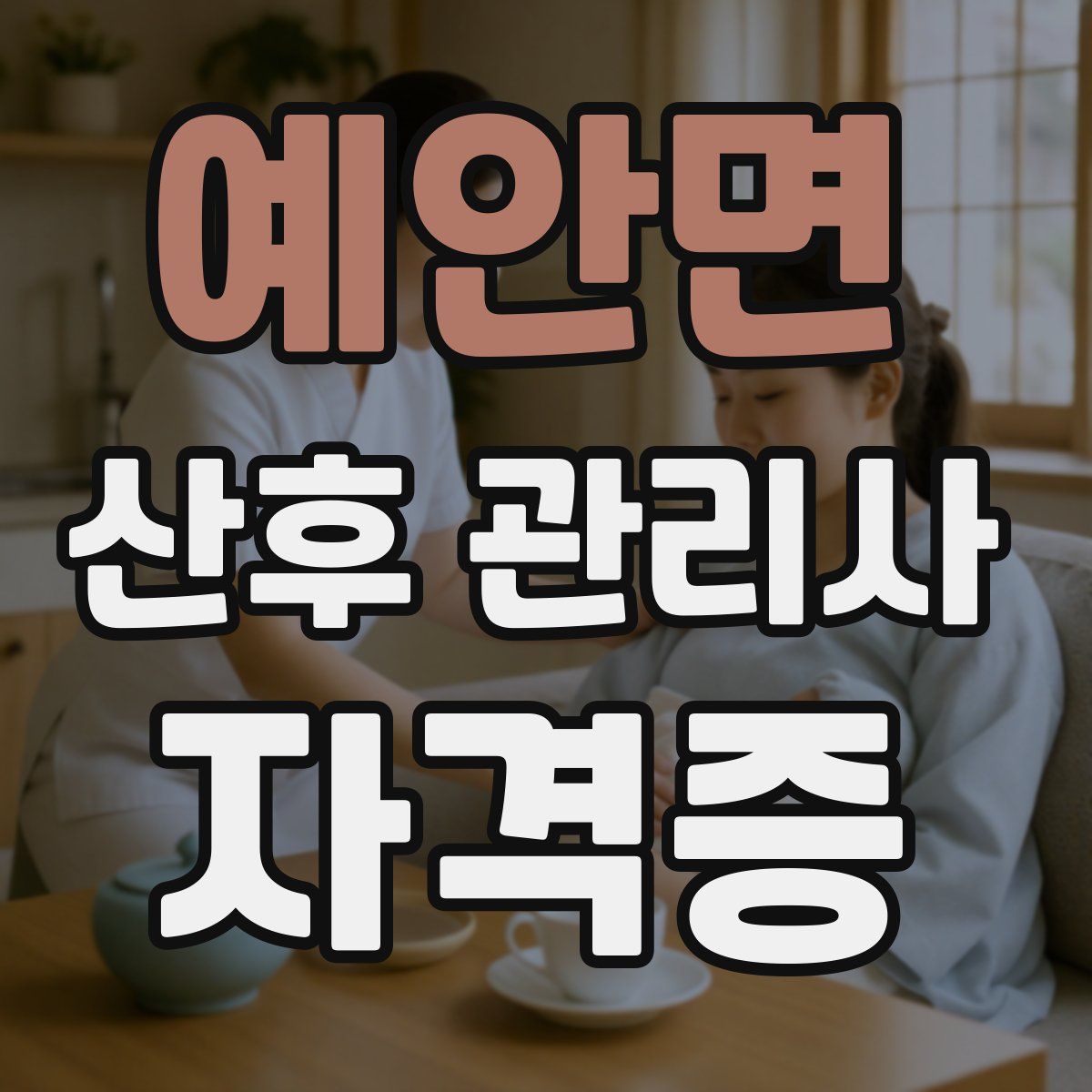 예안면 산후 관리사 자격증