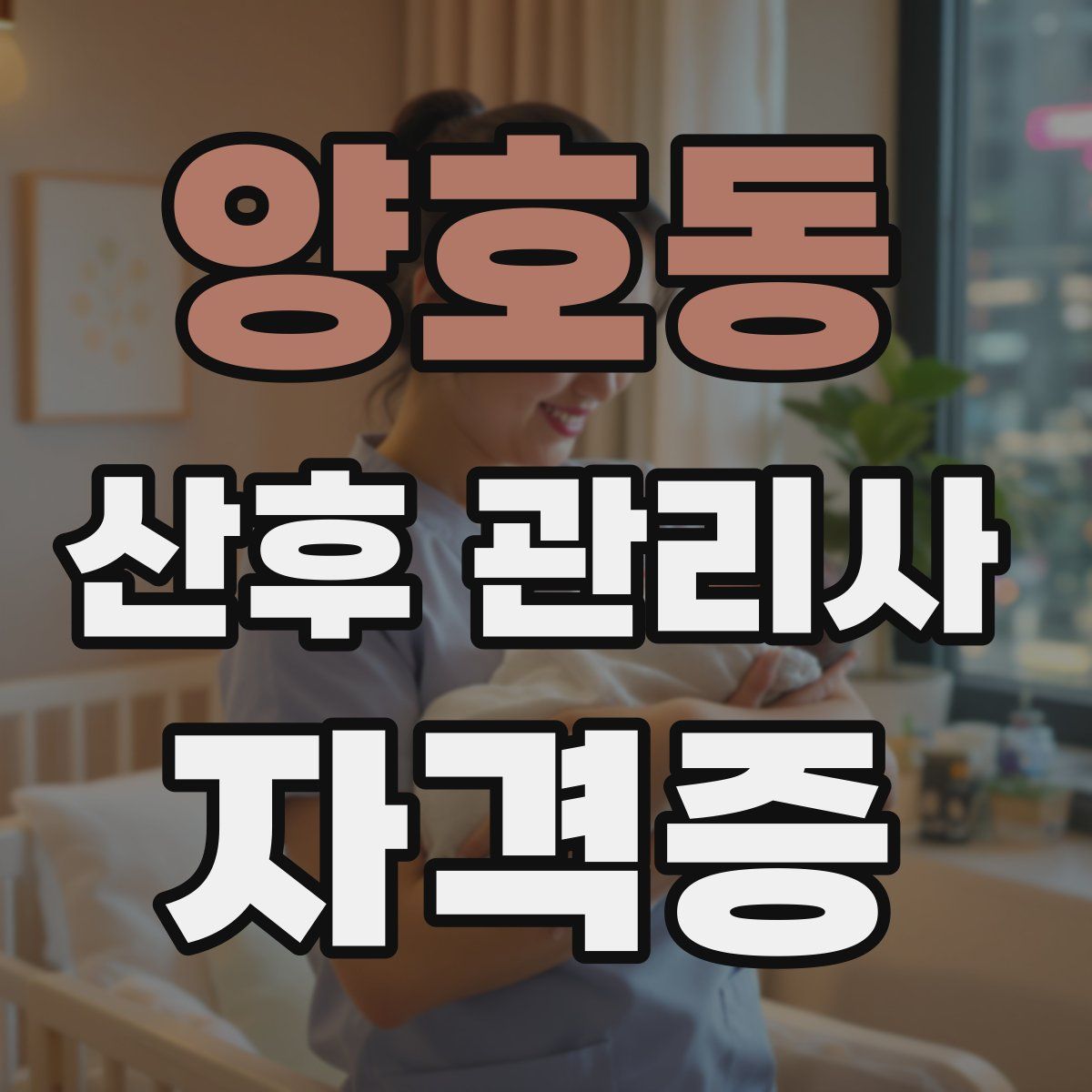 양호동 산후 관리사 자격증