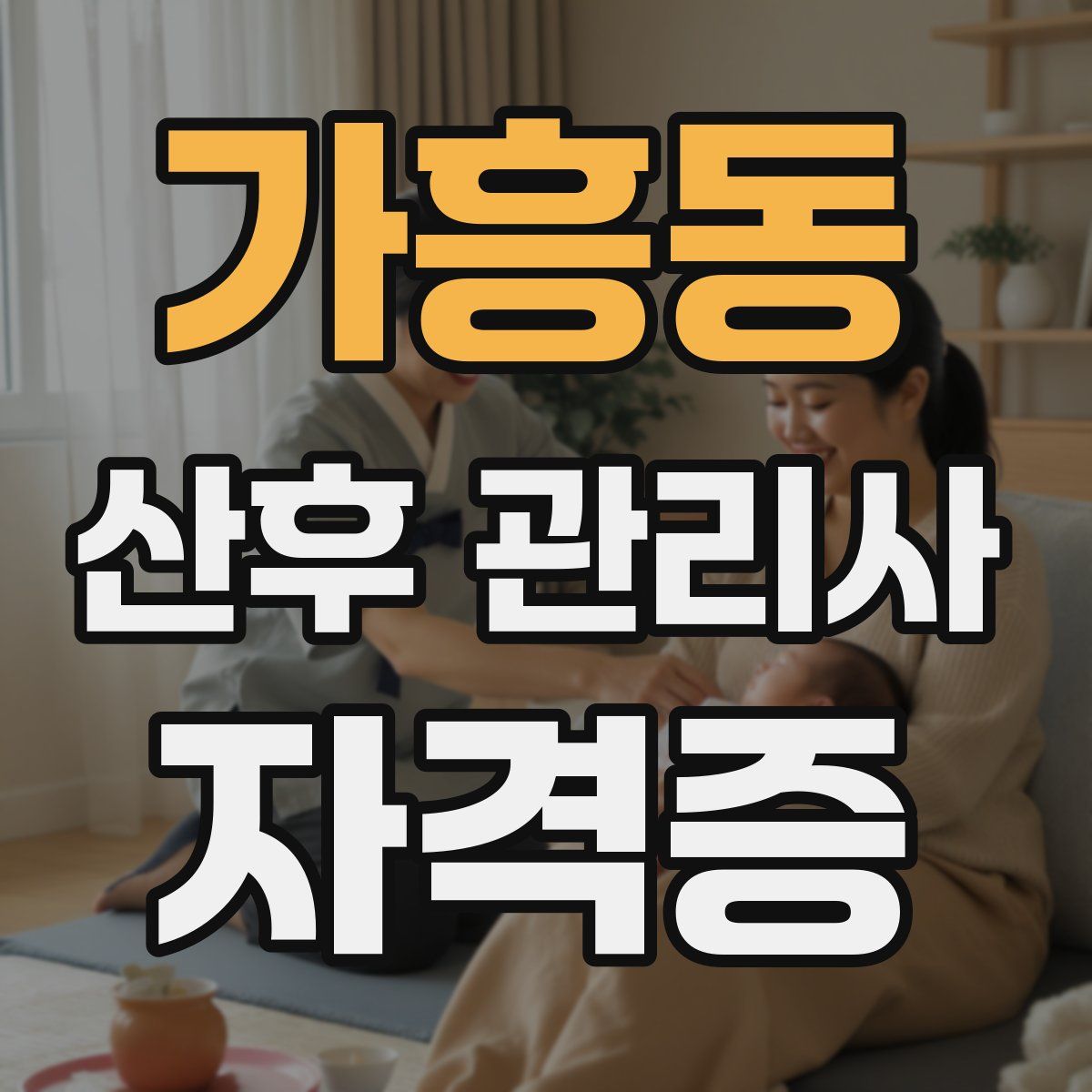 가흥동 산후 관리사 자격증