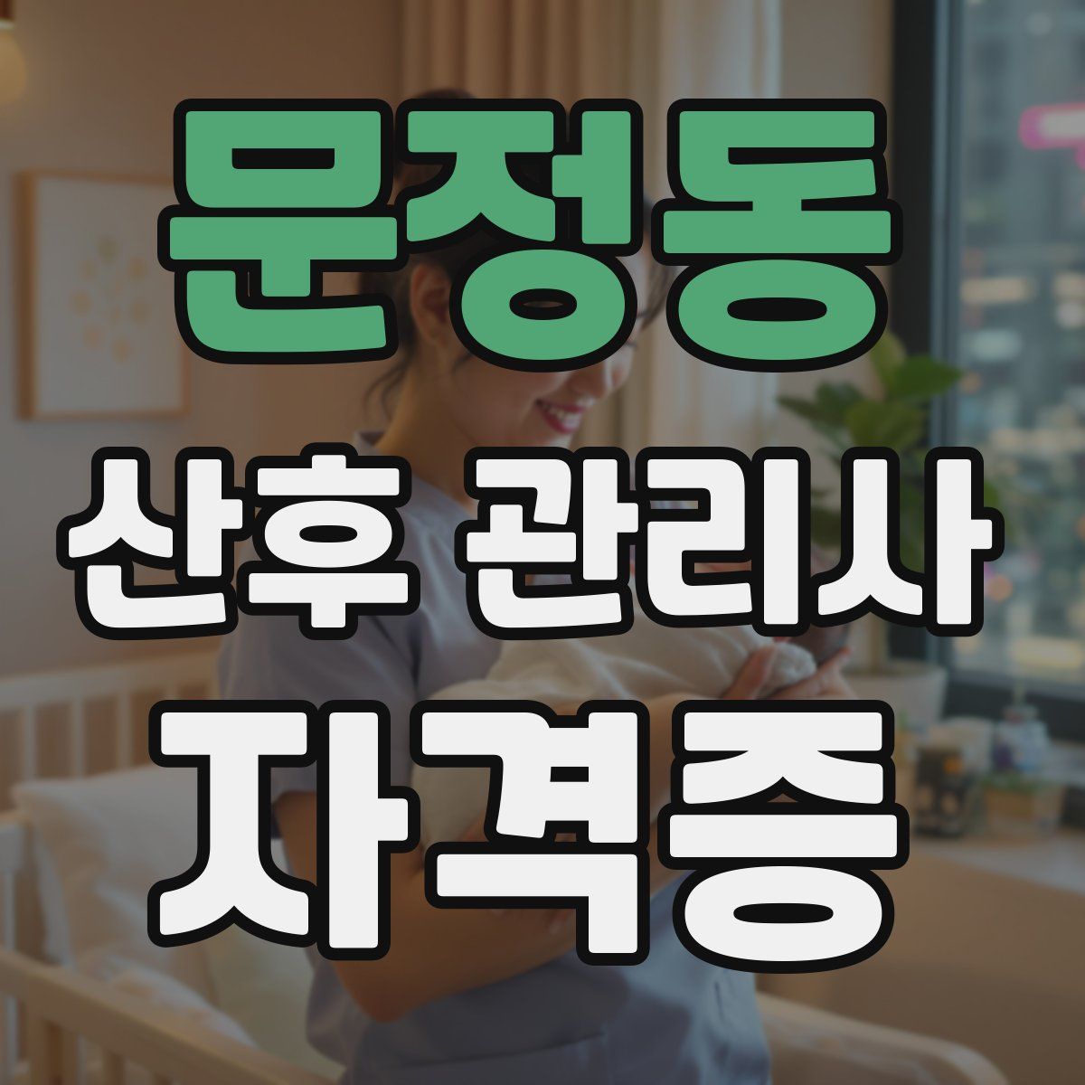 문정동 산후 관리사 자격증