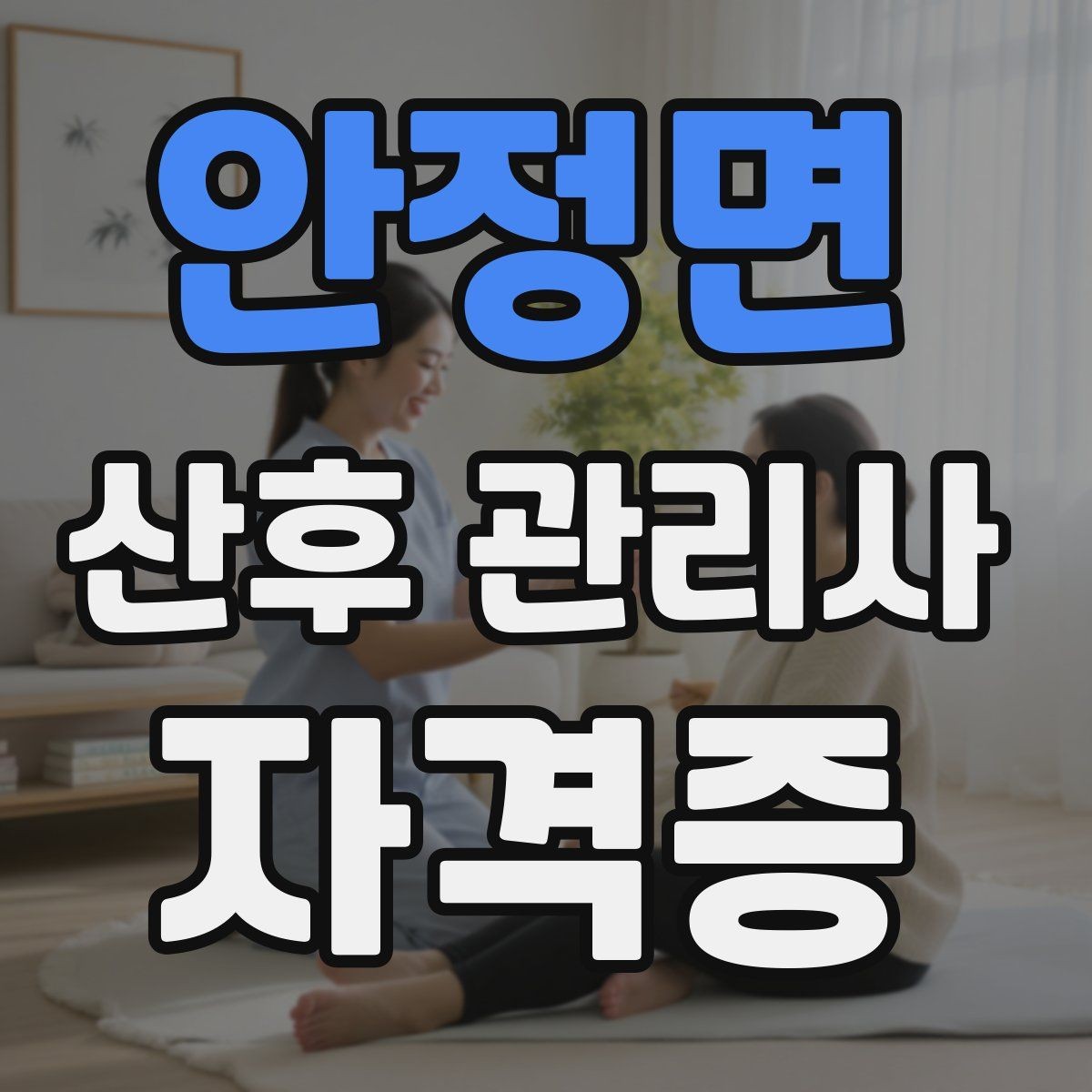 안정면 산후 관리사 자격증 방문객이 많을 때 감염 예방 안내 요령