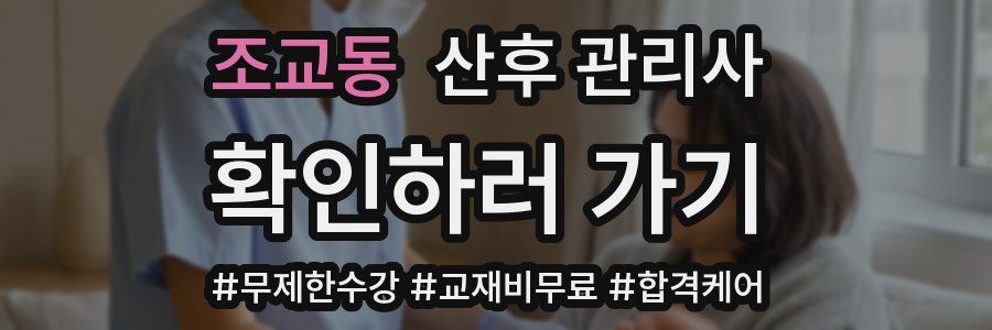 조교동 산후 관리사 자격증