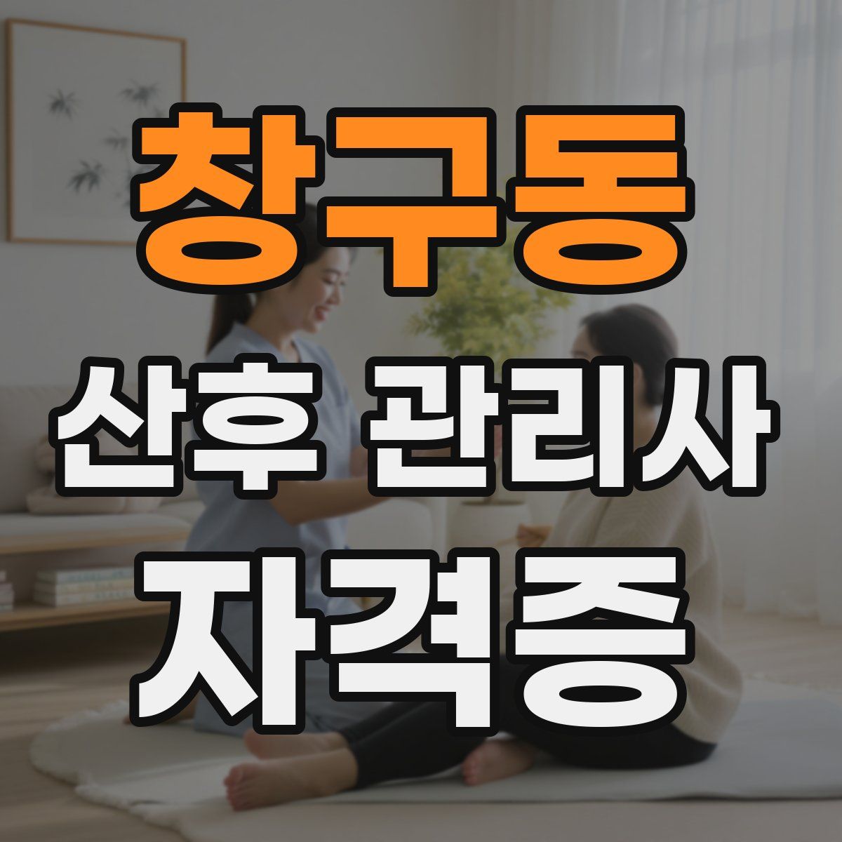 창구동 산후 관리사 자격증