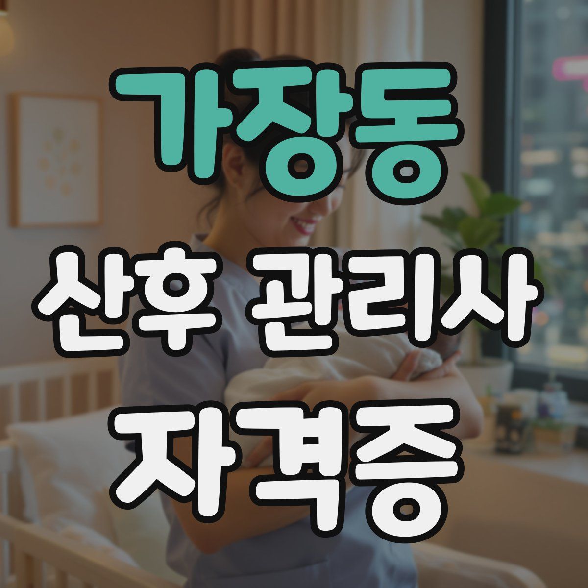 가장동 산후 관리사 자격증