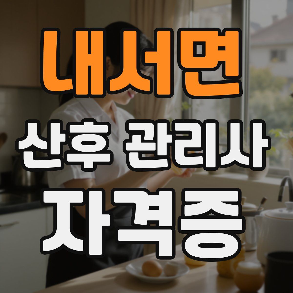 내서면 산후 관리사 자격증