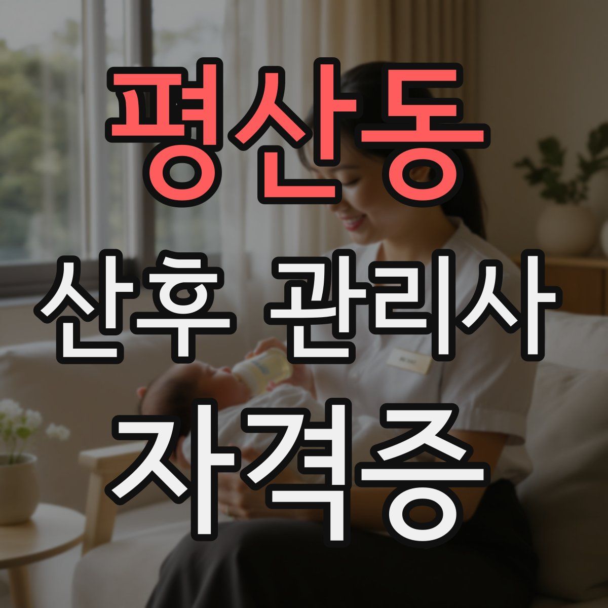평산동 산후 관리사 자격증