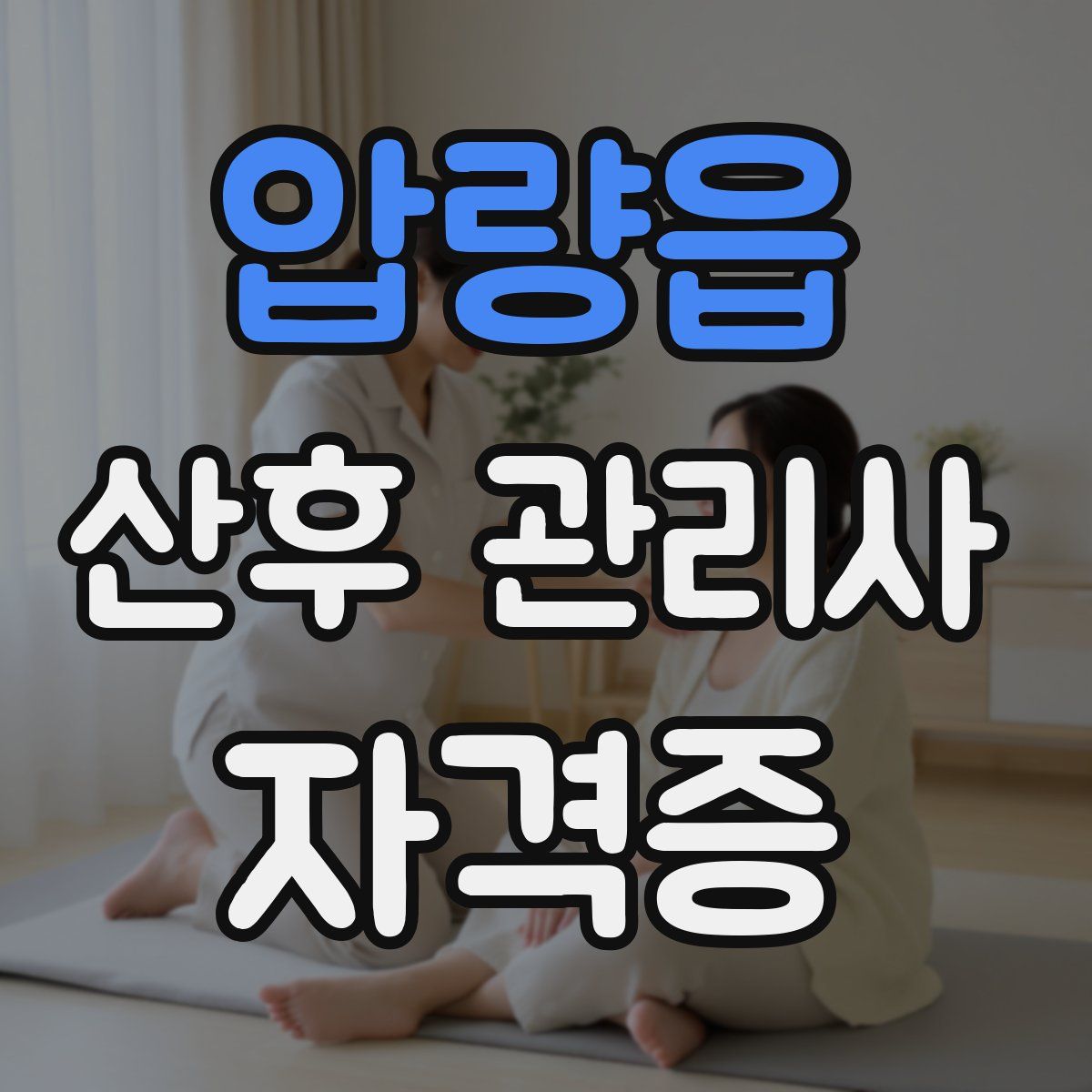 압량읍 산후 관리사 자격증