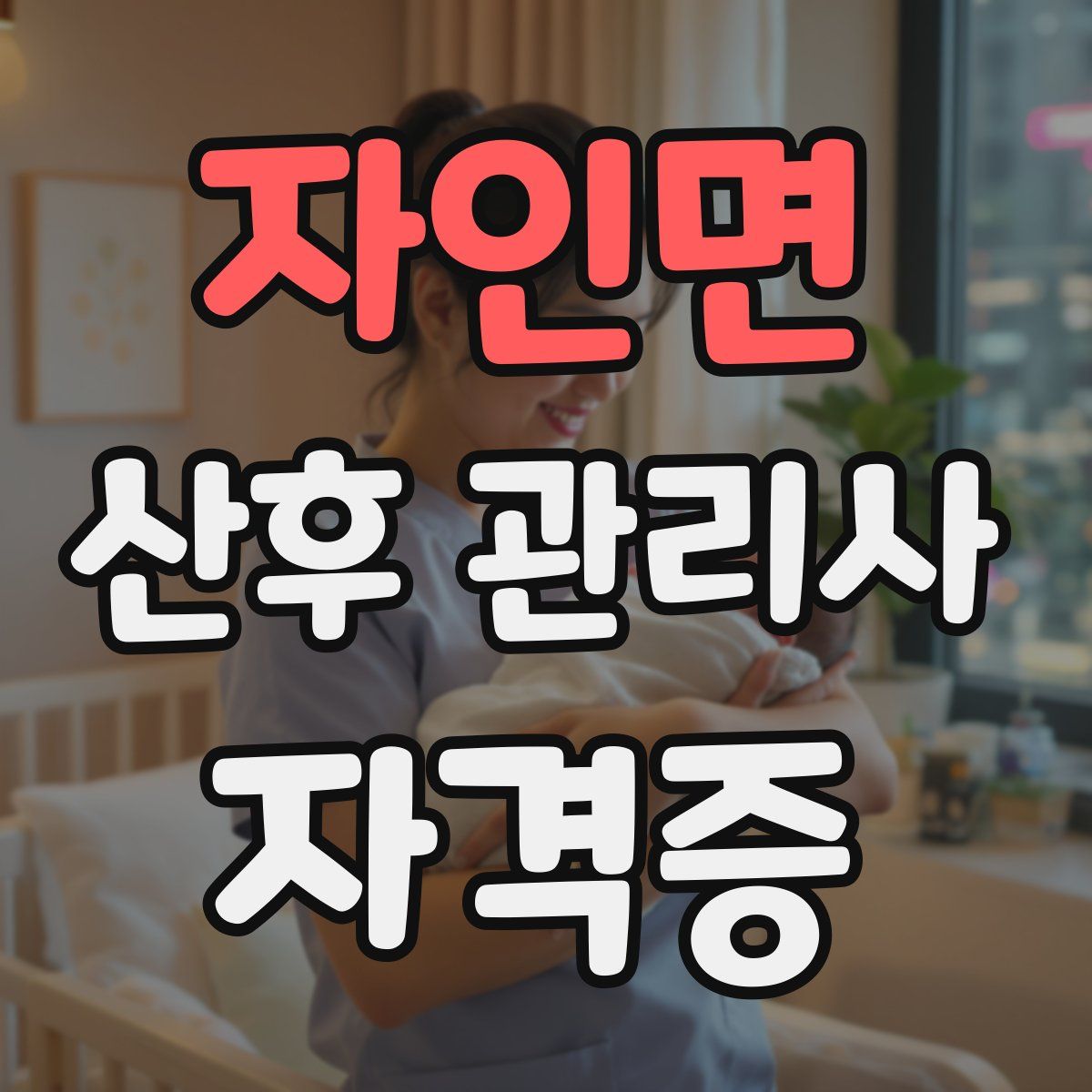 자인면 산후 관리사 자격증