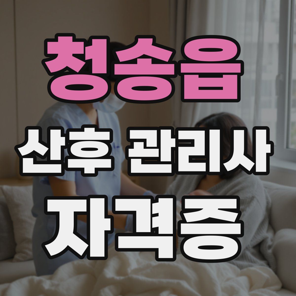청송읍 산후 관리사 자격증