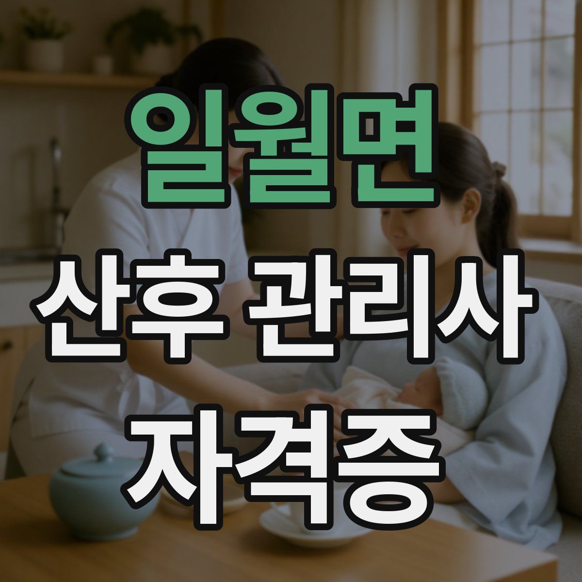 일월면 산후 관리사 자격증