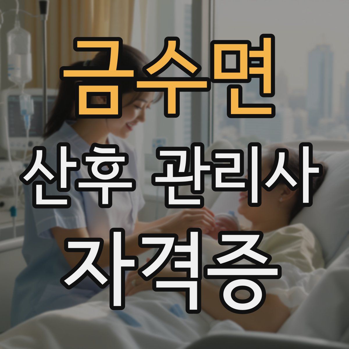 금수면 산후 관리사 자격증