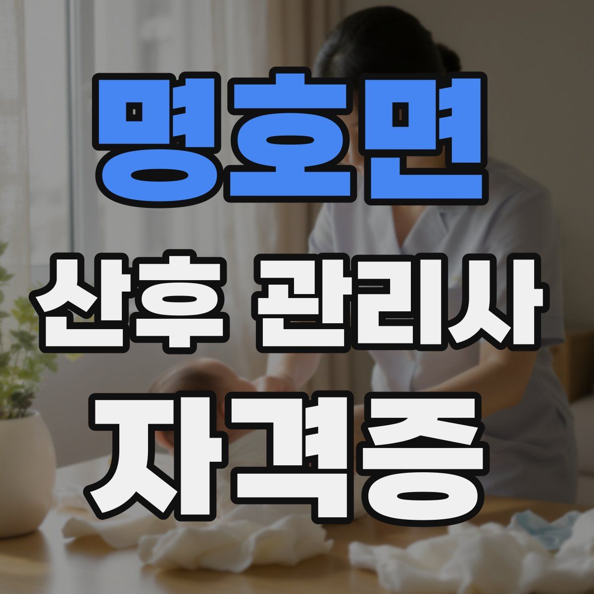 명호면 산후 관리사 자격증