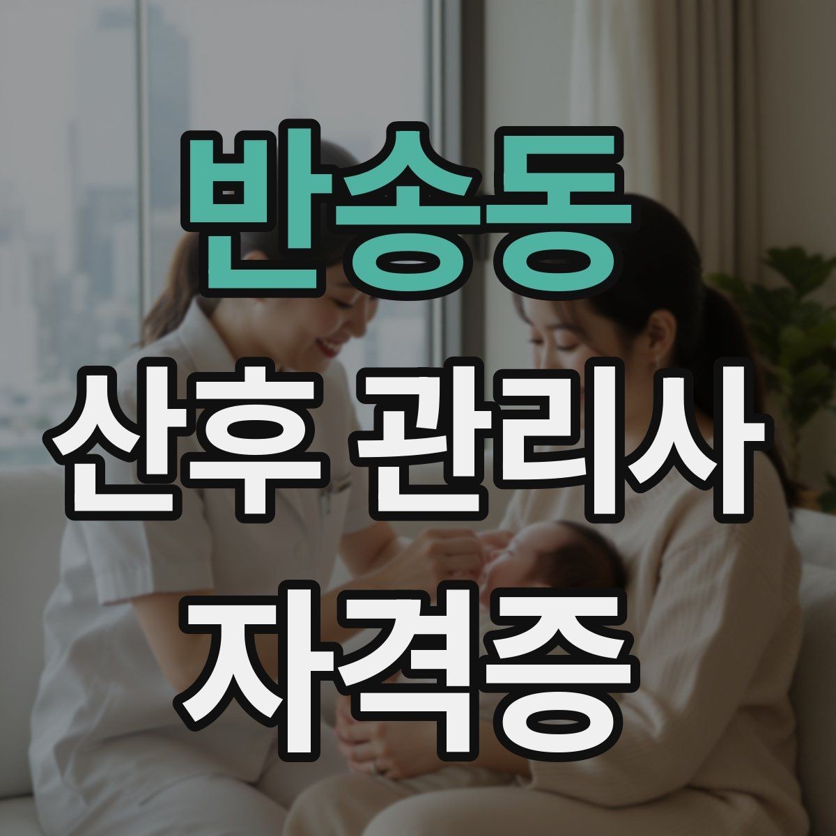 반송동 산후 관리사 자격증 시험 대비 핵심 용어 정리