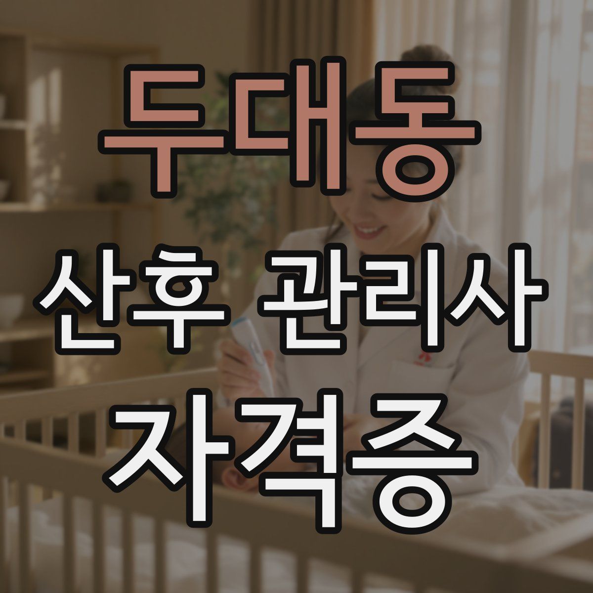 두대동 산후 관리사 자격증