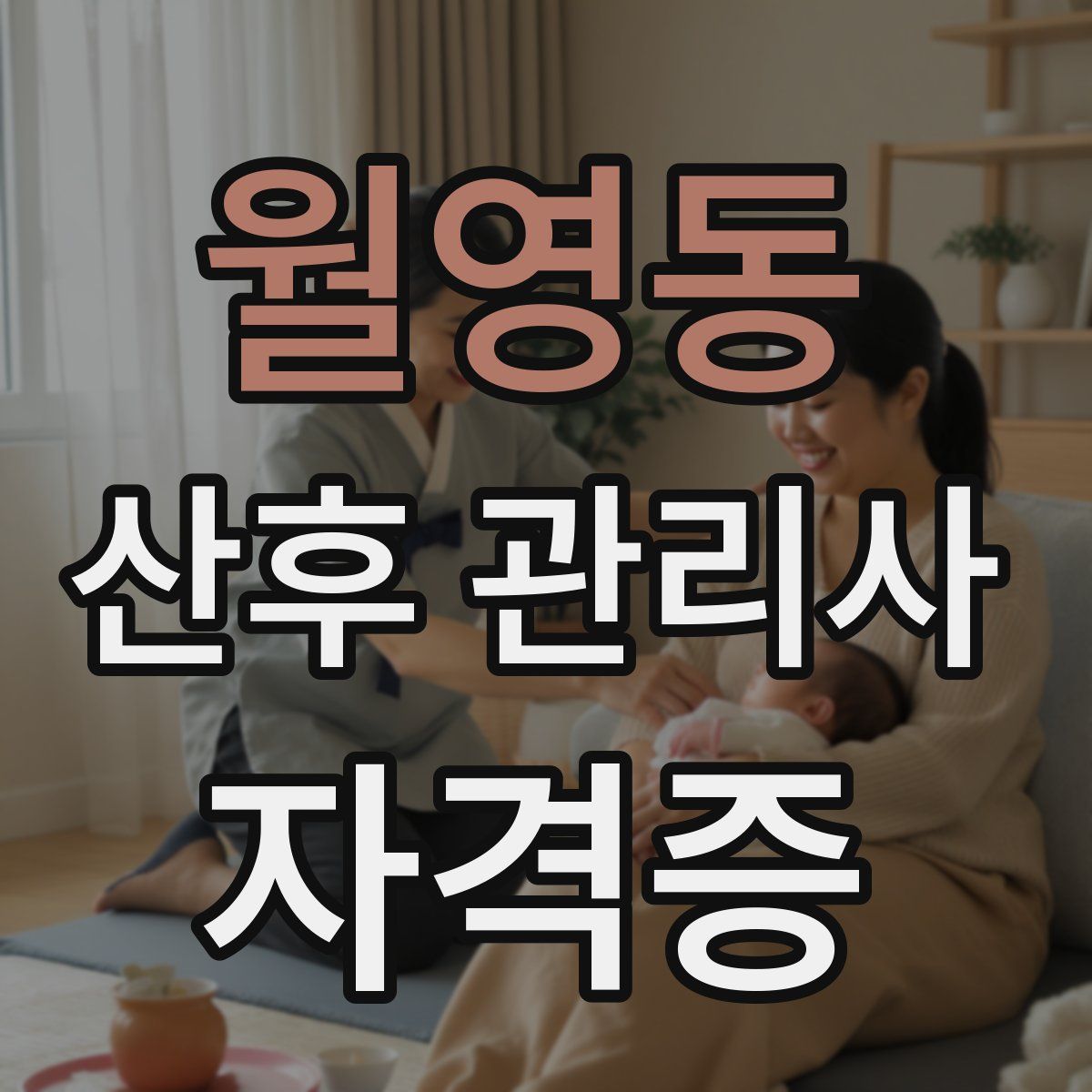 월영동 산후 관리사 자격증
