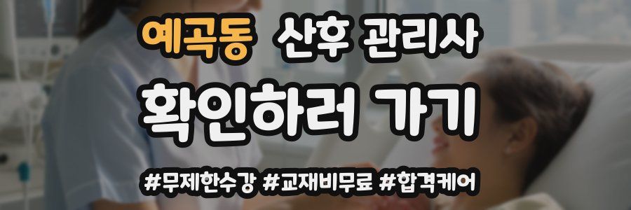 예곡동 산후 관리사 자격증