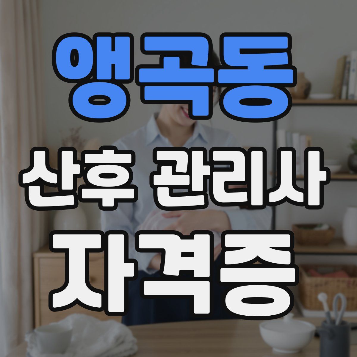 앵곡동 산후 관리사 자격증