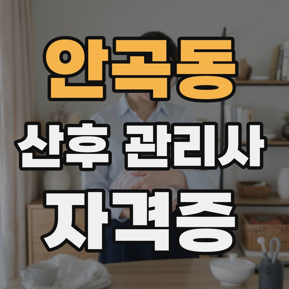 안곡동 산후 관리사 자격증