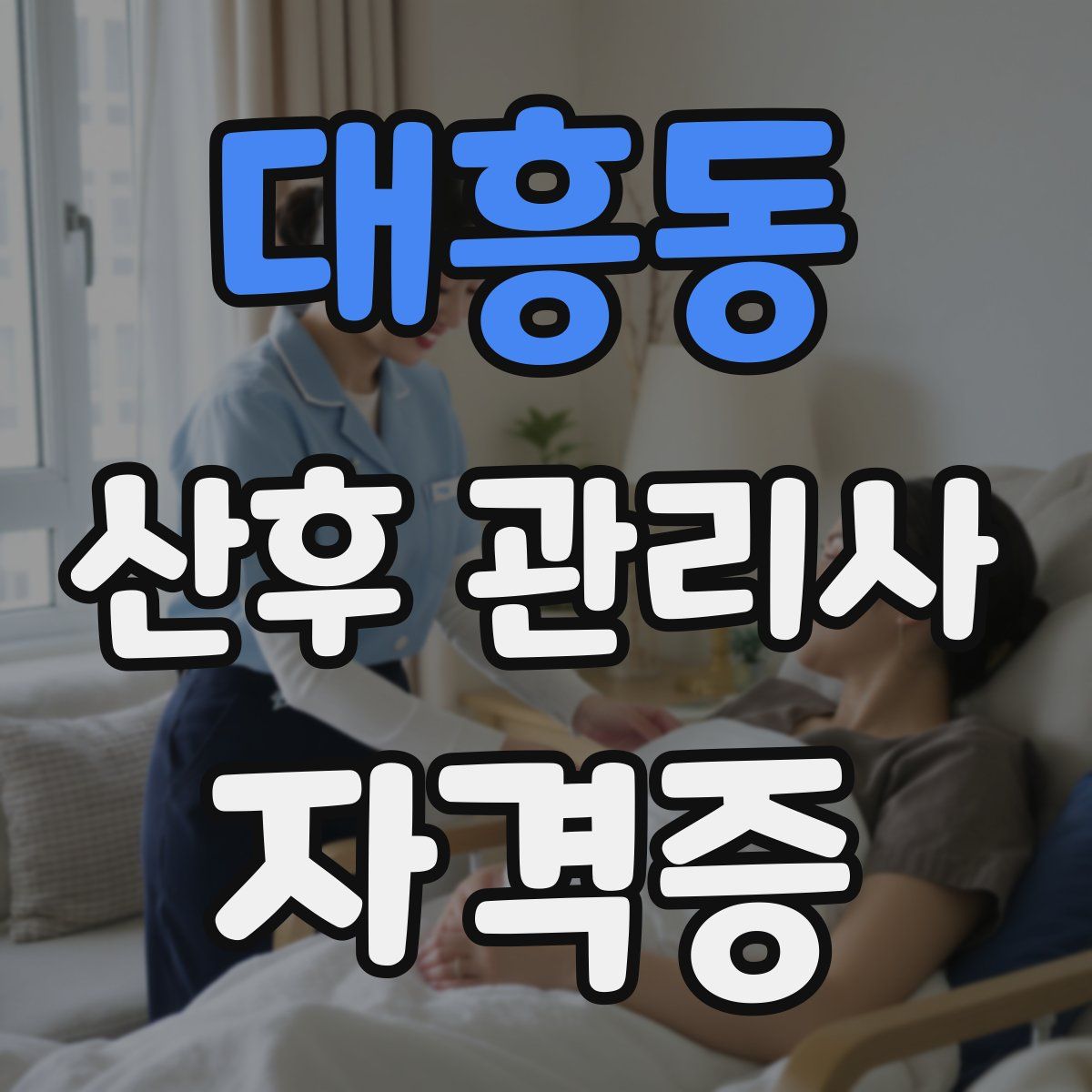 대흥동 산후 관리사 자격증