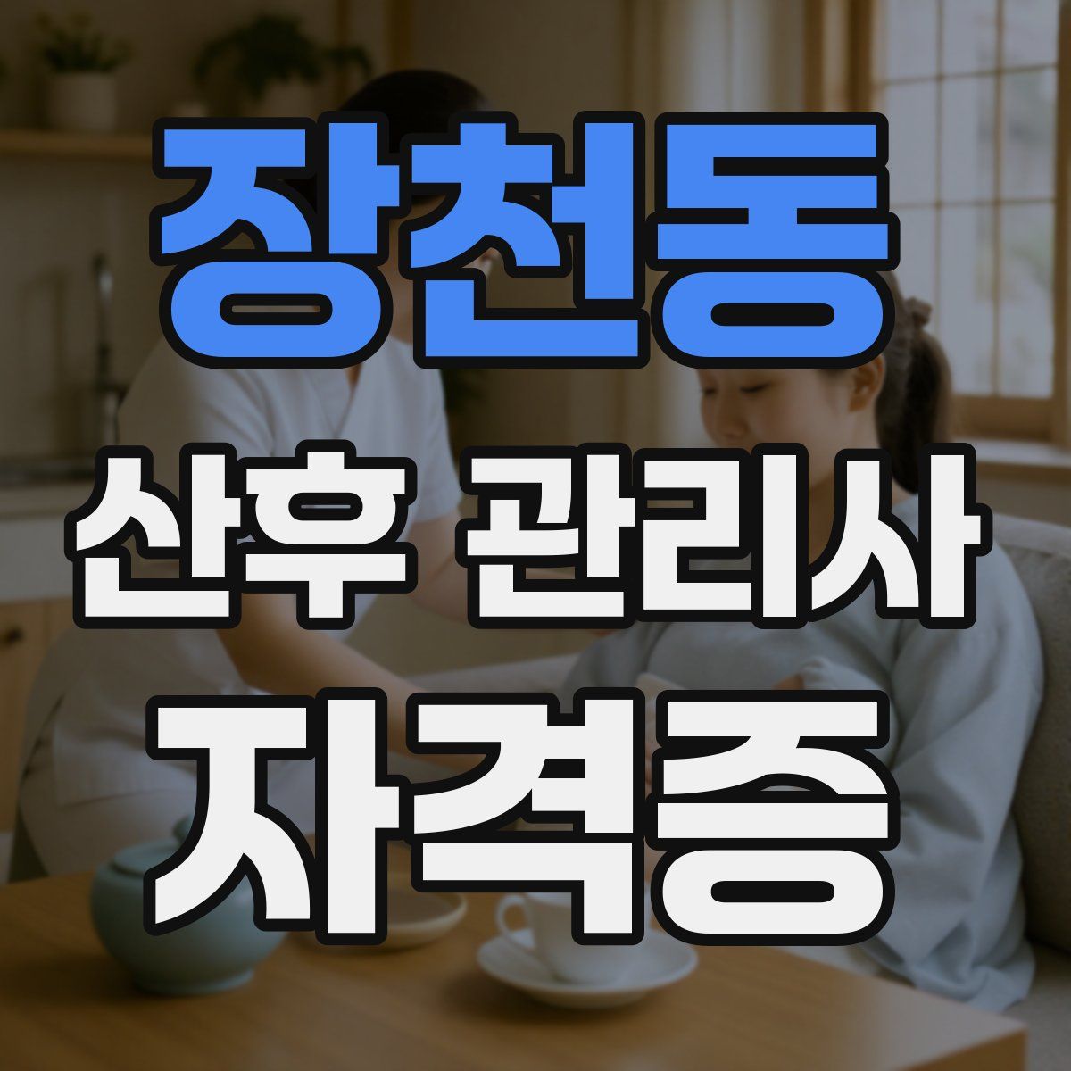 장천동 산후 관리사 자격증