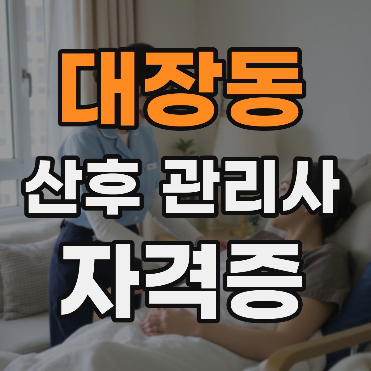 대장동 산후 관리사 자격증