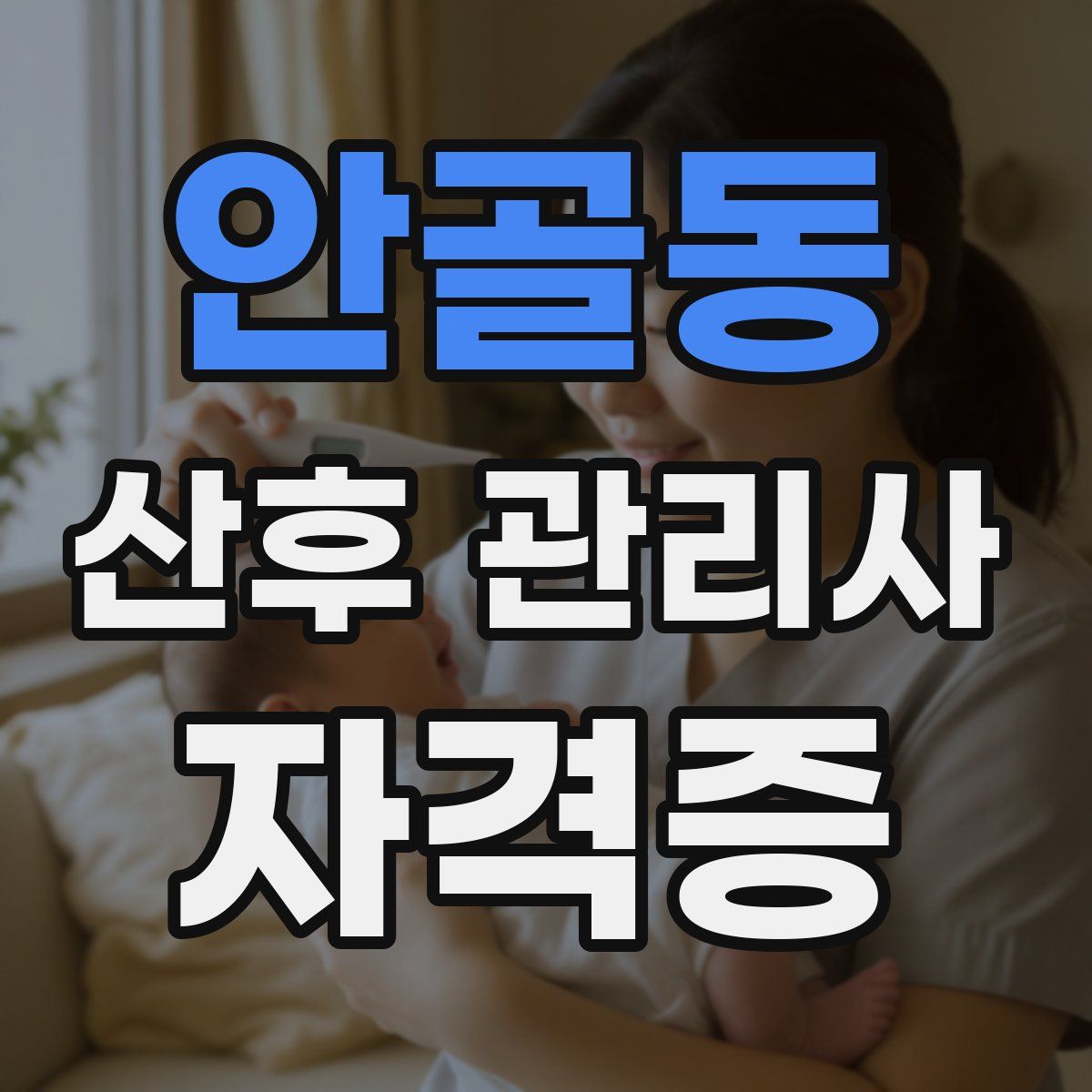 안골동 산후 관리사 자격증