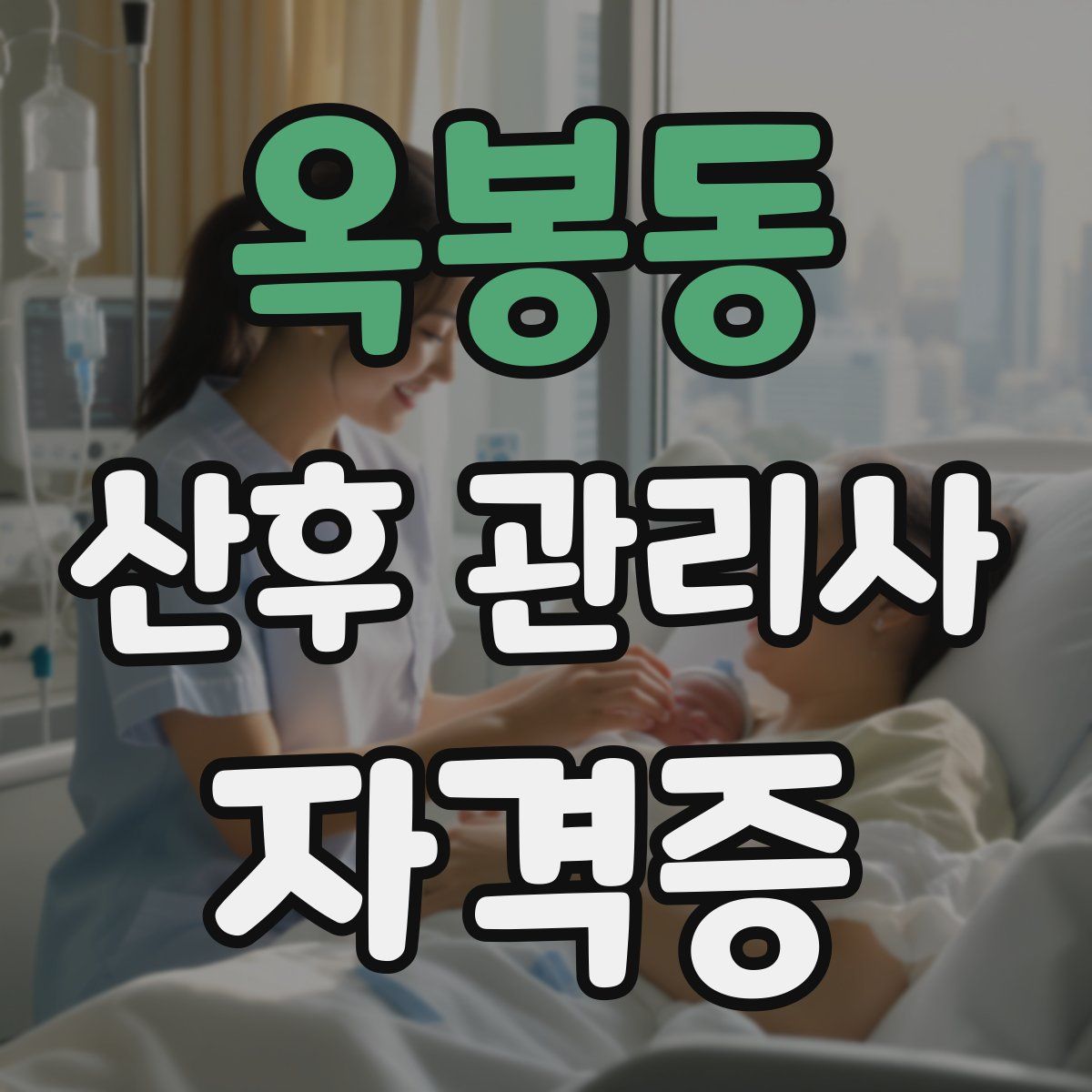 옥봉동 산후 관리사 자격증