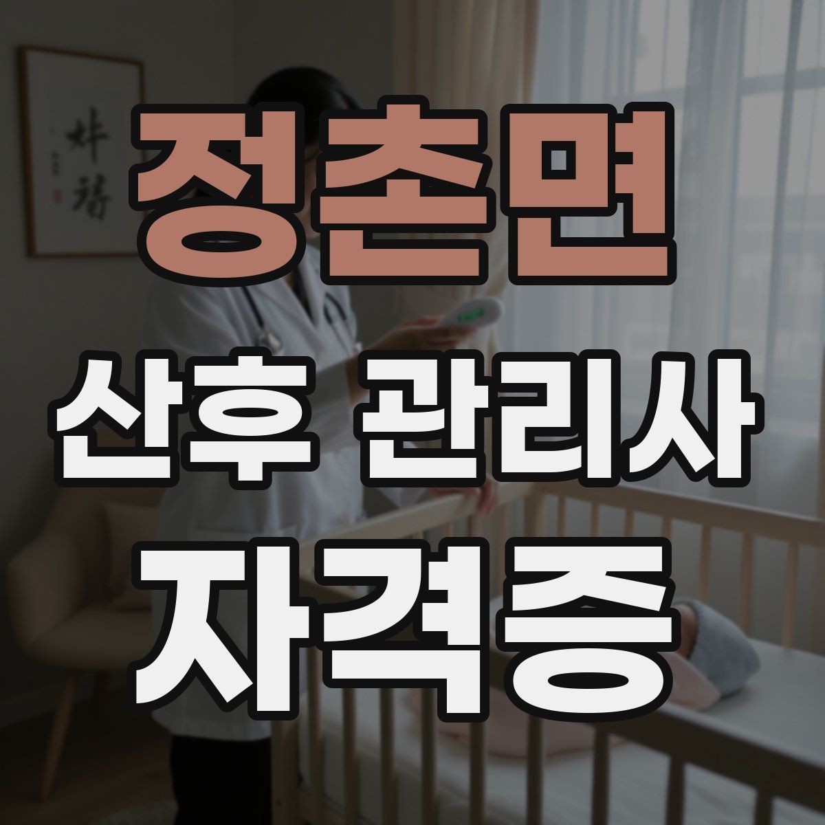 정촌면 산후 관리사 자격증