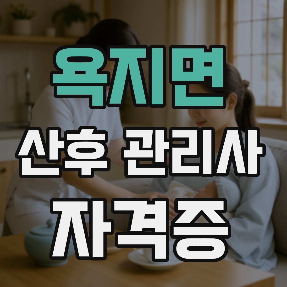 욕지면 산후 관리사 자격증