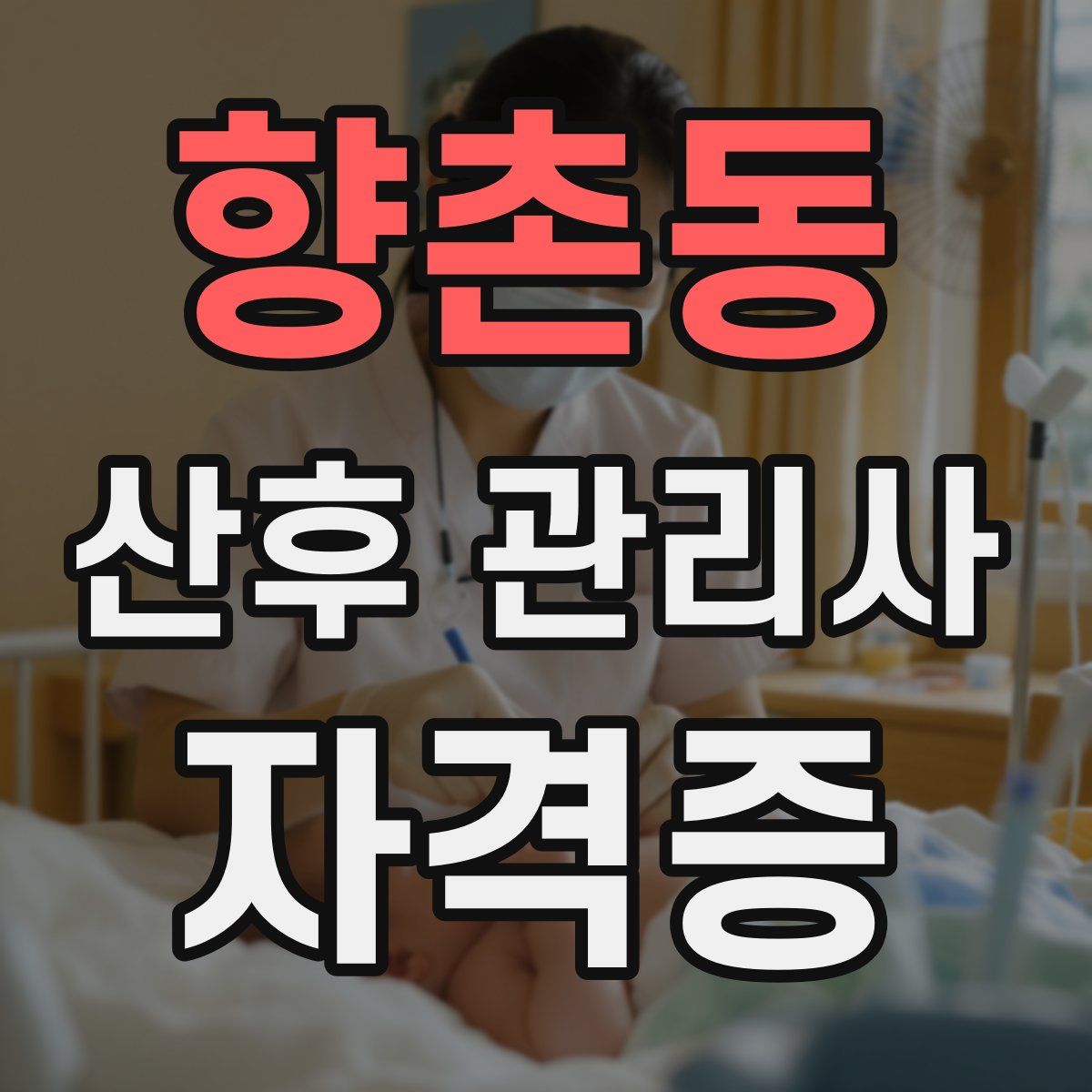 향촌동 산후 관리사 자격증