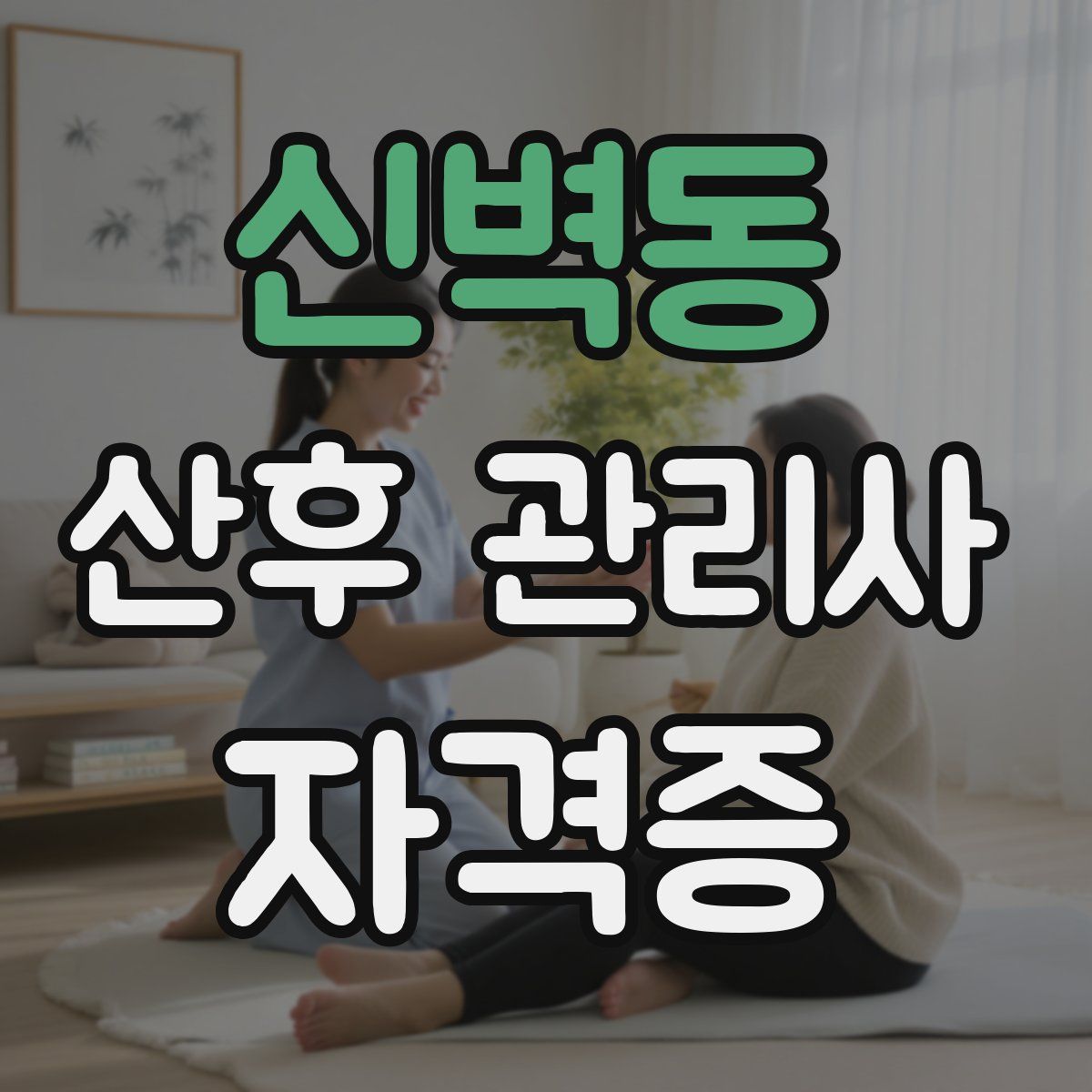 신벽동 산후 관리사 자격증