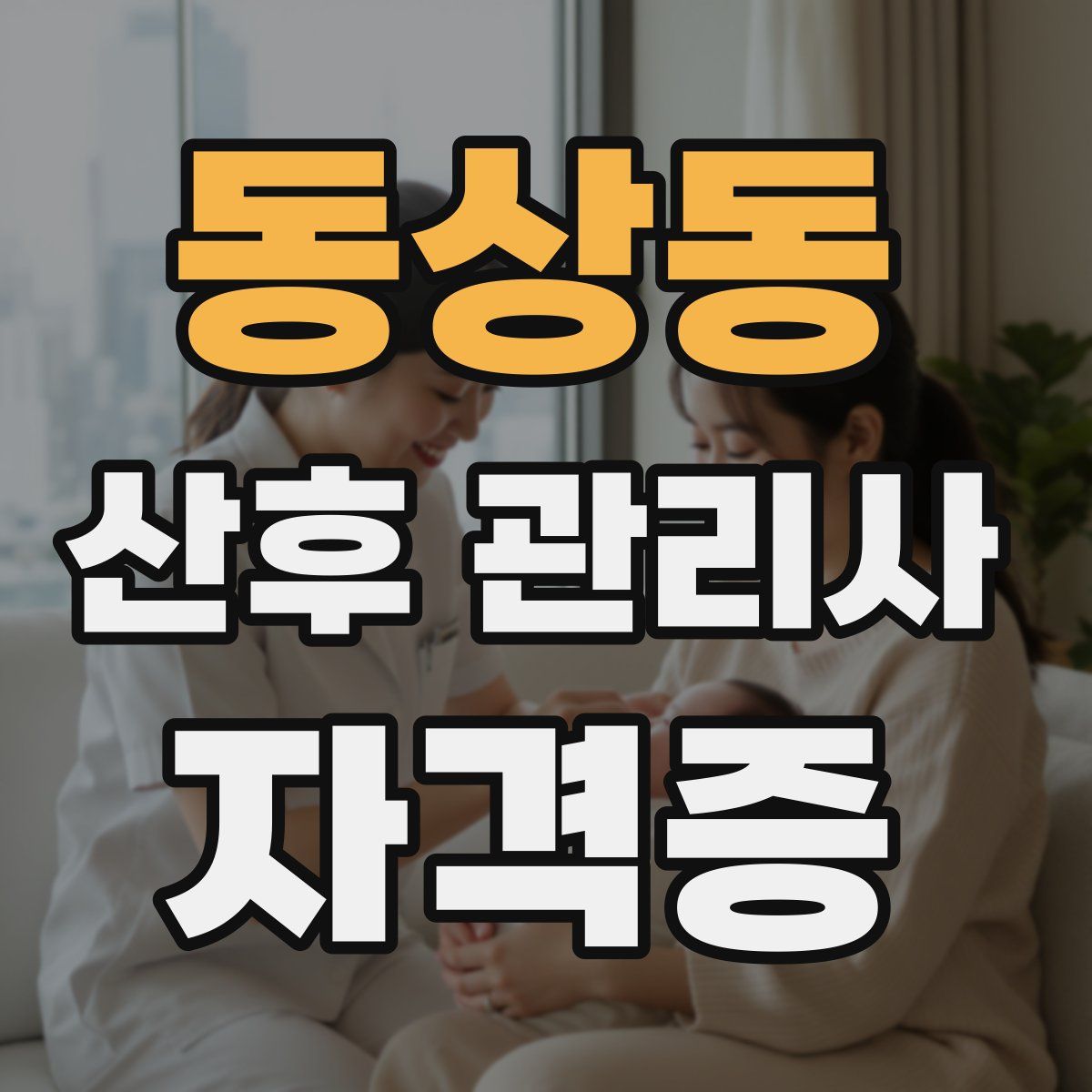 동상동 산후 관리사 자격증