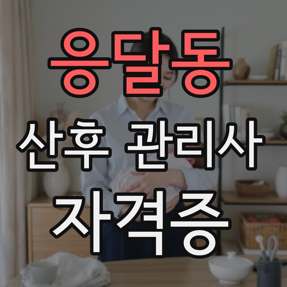 응달동 산후 관리사 자격증
