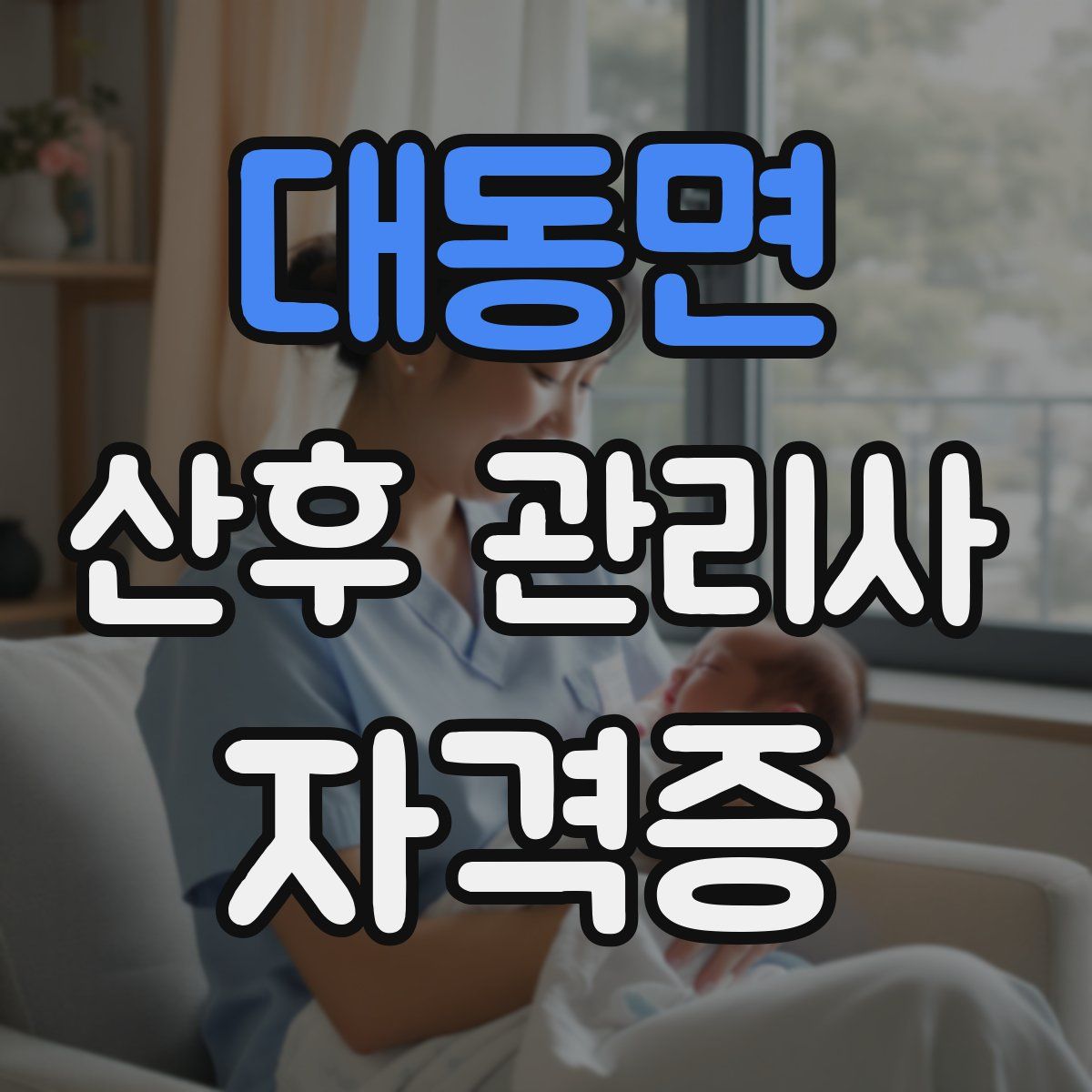 대동면 산후 관리사 자격증