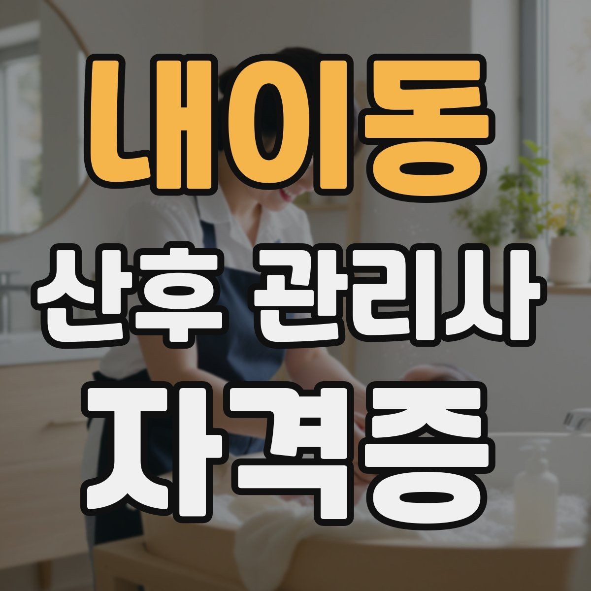 내이동 산후 관리사 자격증 서비스 범위와 한계를 명확히 하는 이유