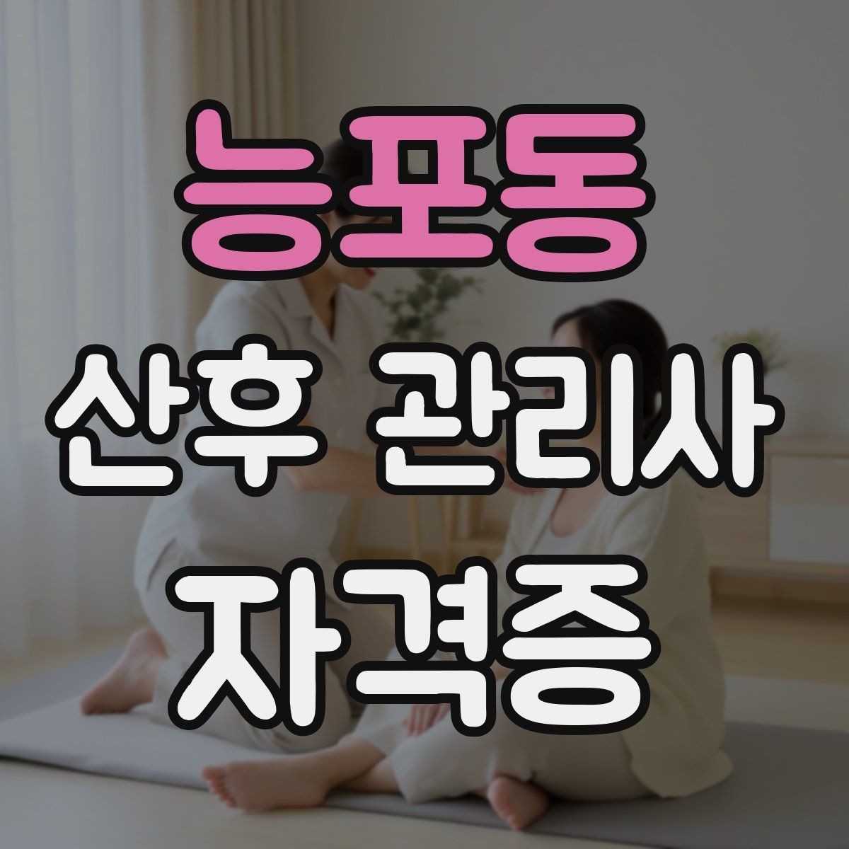 능포동 산후 관리사 자격증 수료증과 자격증 차이를 알아두기