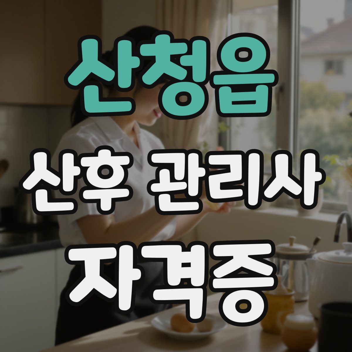 산청읍 산후 관리사 자격증