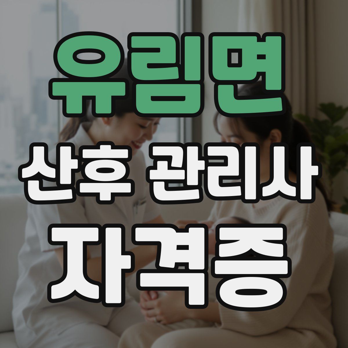유림면 산후 관리사 자격증