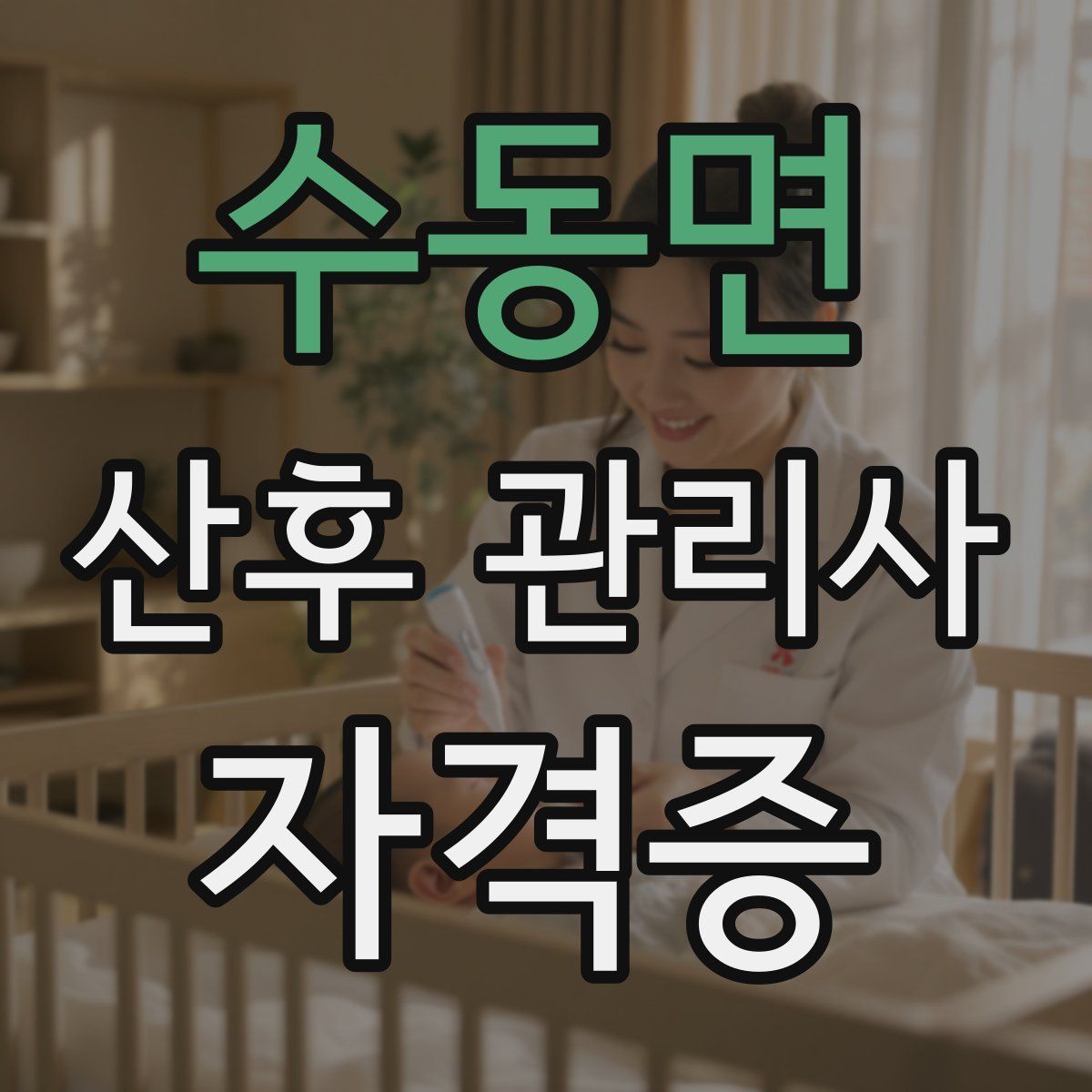 수동면 산후 관리사 자격증