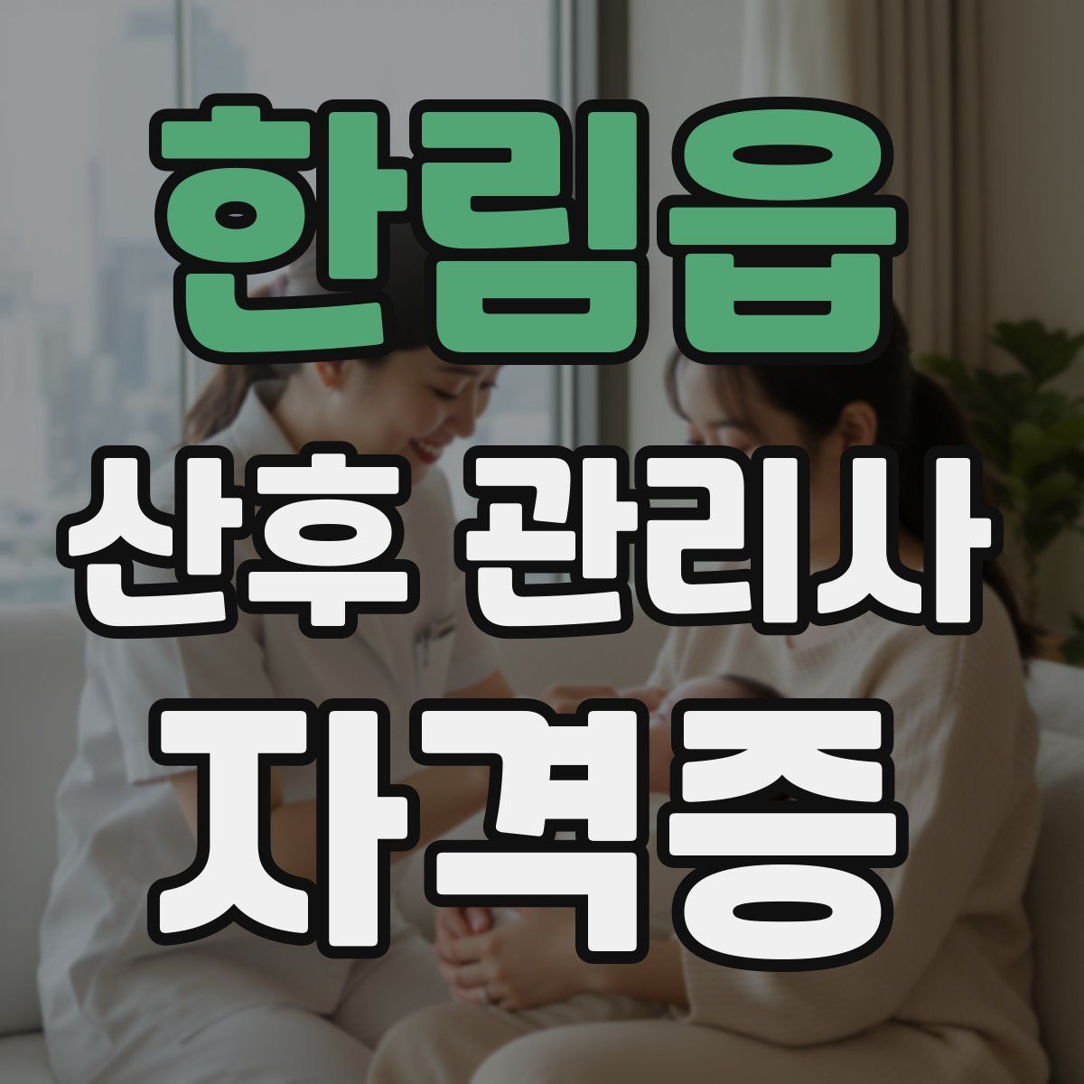 한림읍 산후 관리사 자격증