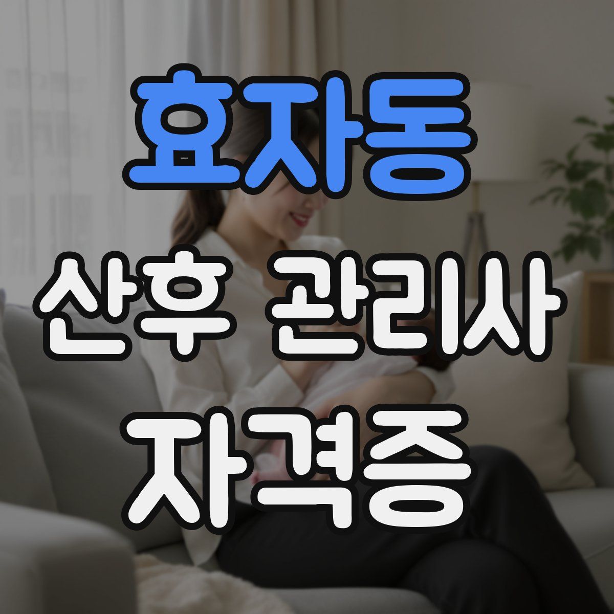 효자동 산후 관리사 자격증